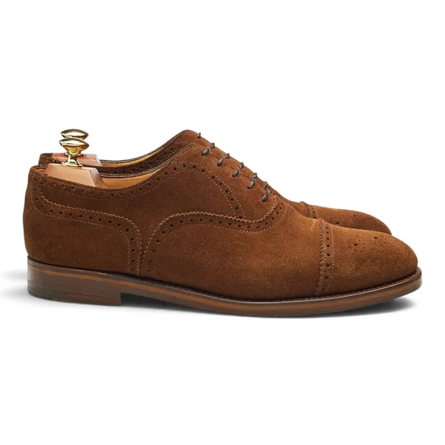 Alfred Sargent Cranford 2 richelieu daim marron UK 9 G