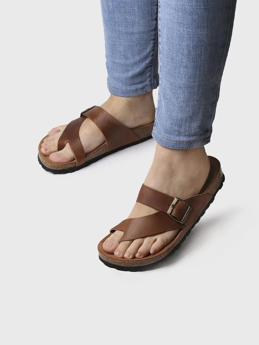 TONI PONS Gaia-Pe sandales cuir blanc boucle