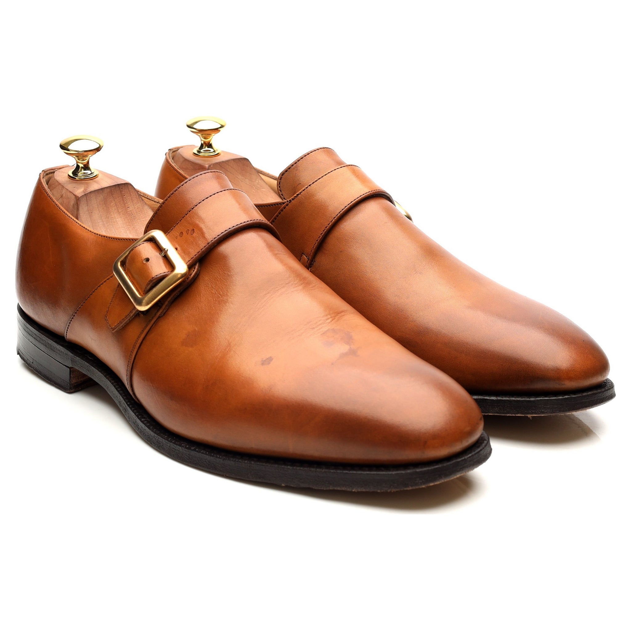 Church’s Sydney chaussures monk UK 10.5 G cuir marron