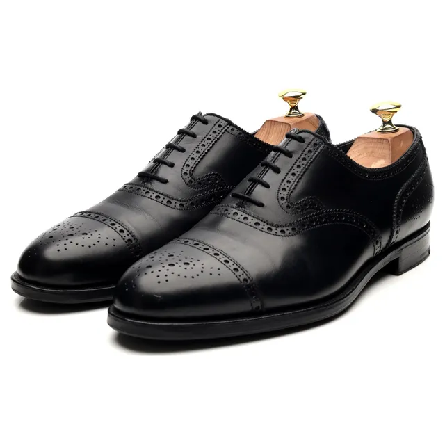 Gordon Scott oxford brogues cuir noir UK 8
