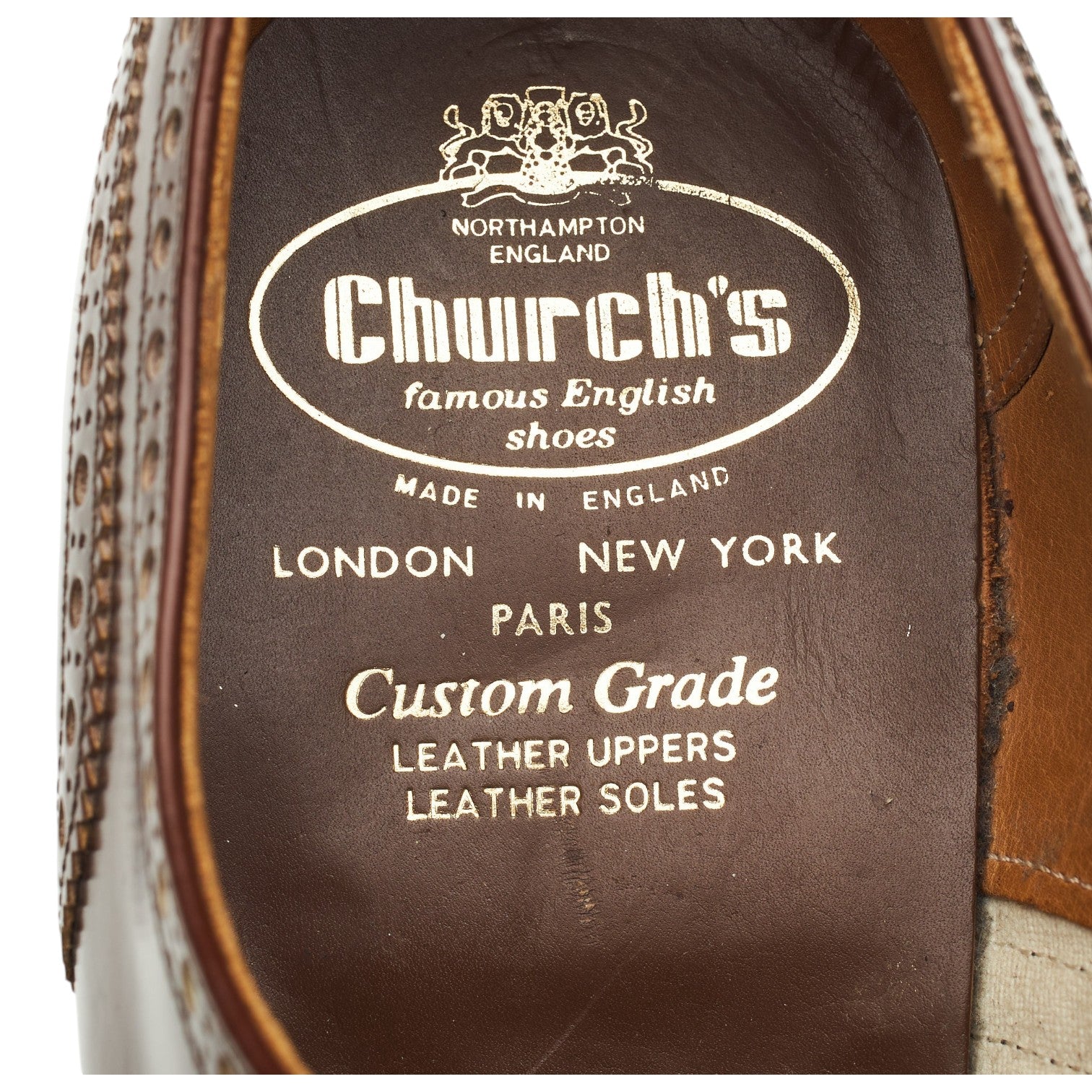 Church's Hickstead richelieu cuir marron pointure UK 8