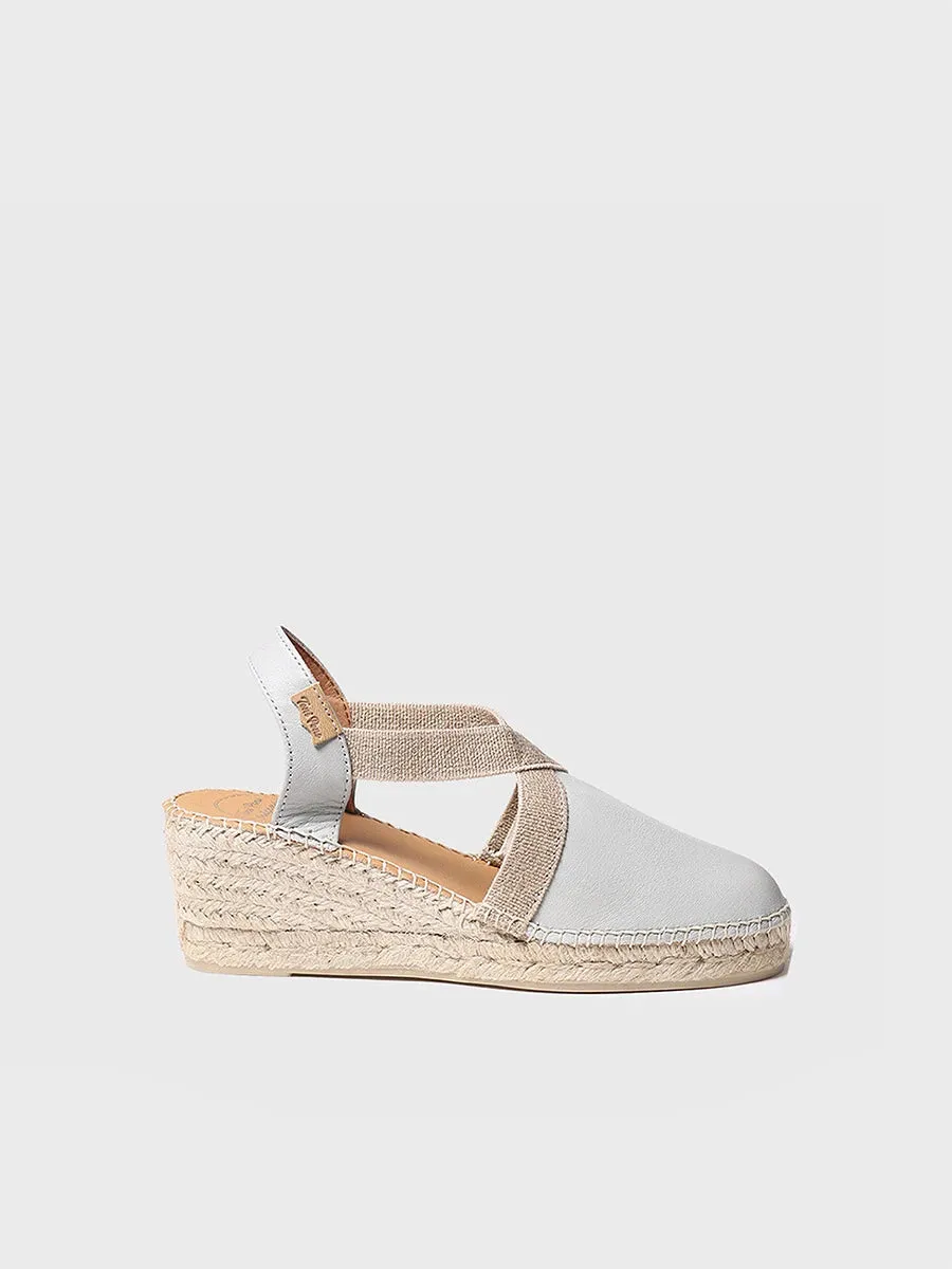 Toni Pons Tossa espadrille femme cuir compensée 6 cm