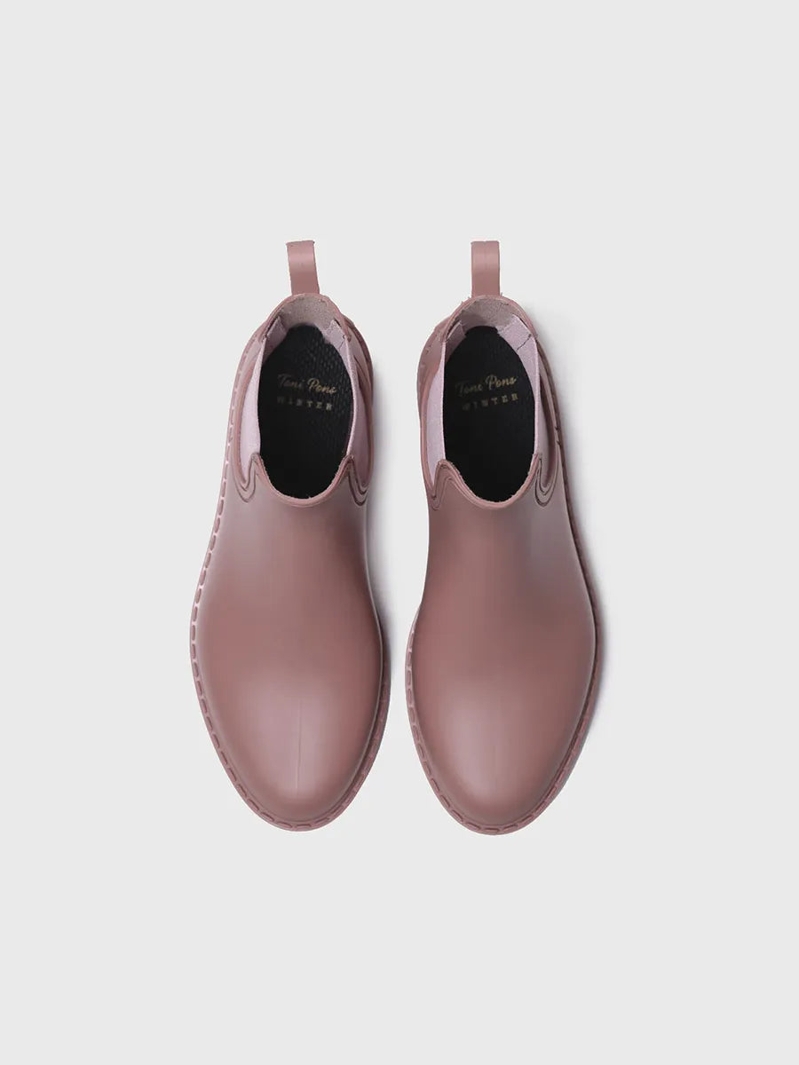 Toni Pons Cancun bottes de pluie rose vegan