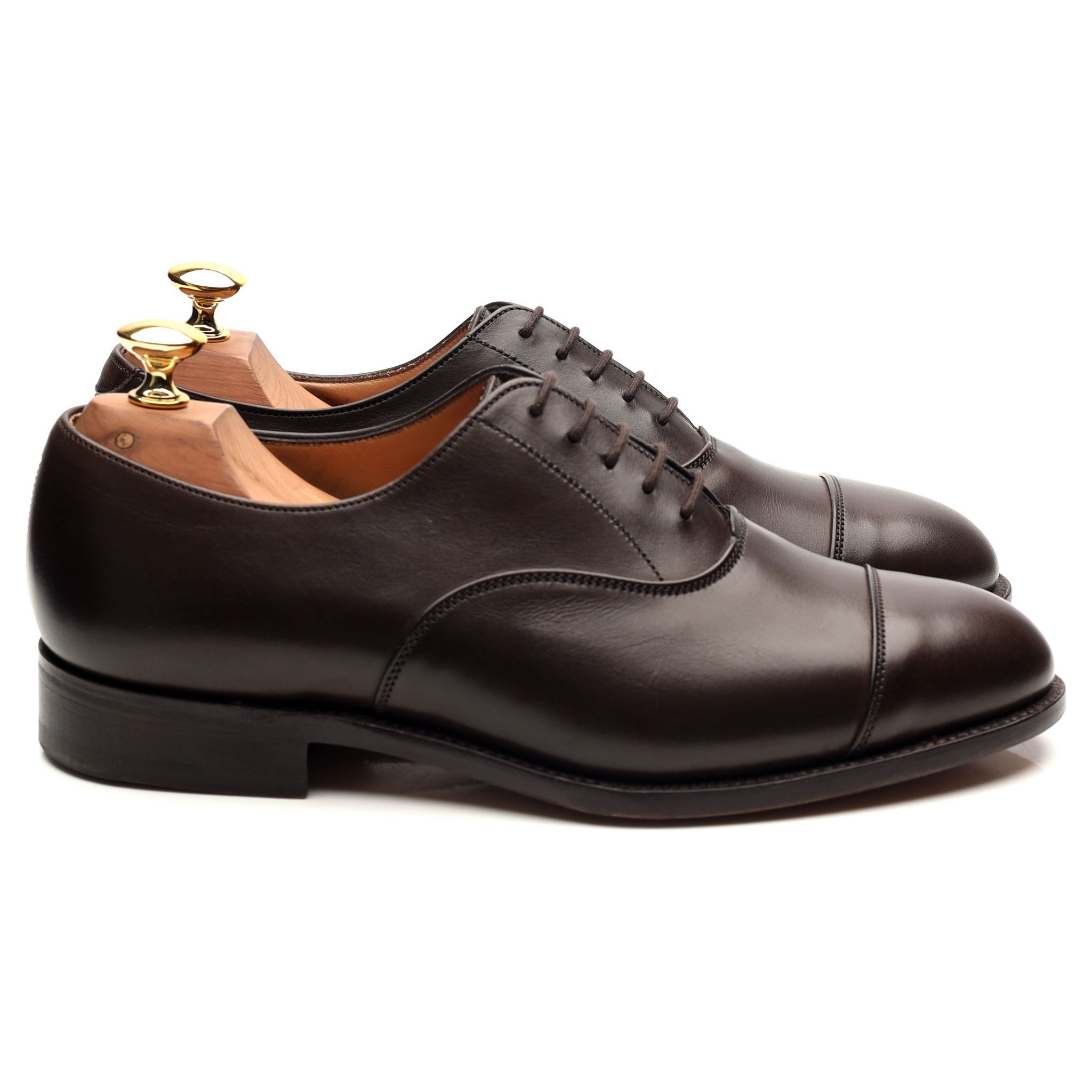 Tricker's Henley oxford cuir marron UK 6.5