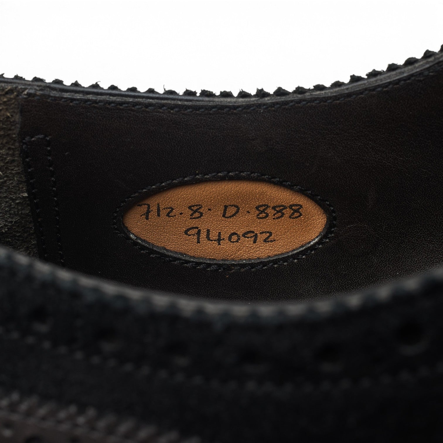 Edward Green Skye richelieu cuir noir pointure UK 7,5