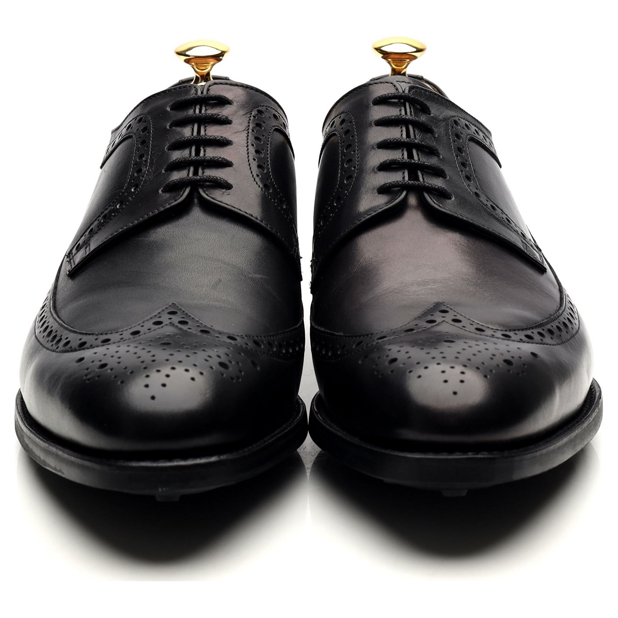 Barker Bath derby brogue cuir noir pointure UK 9