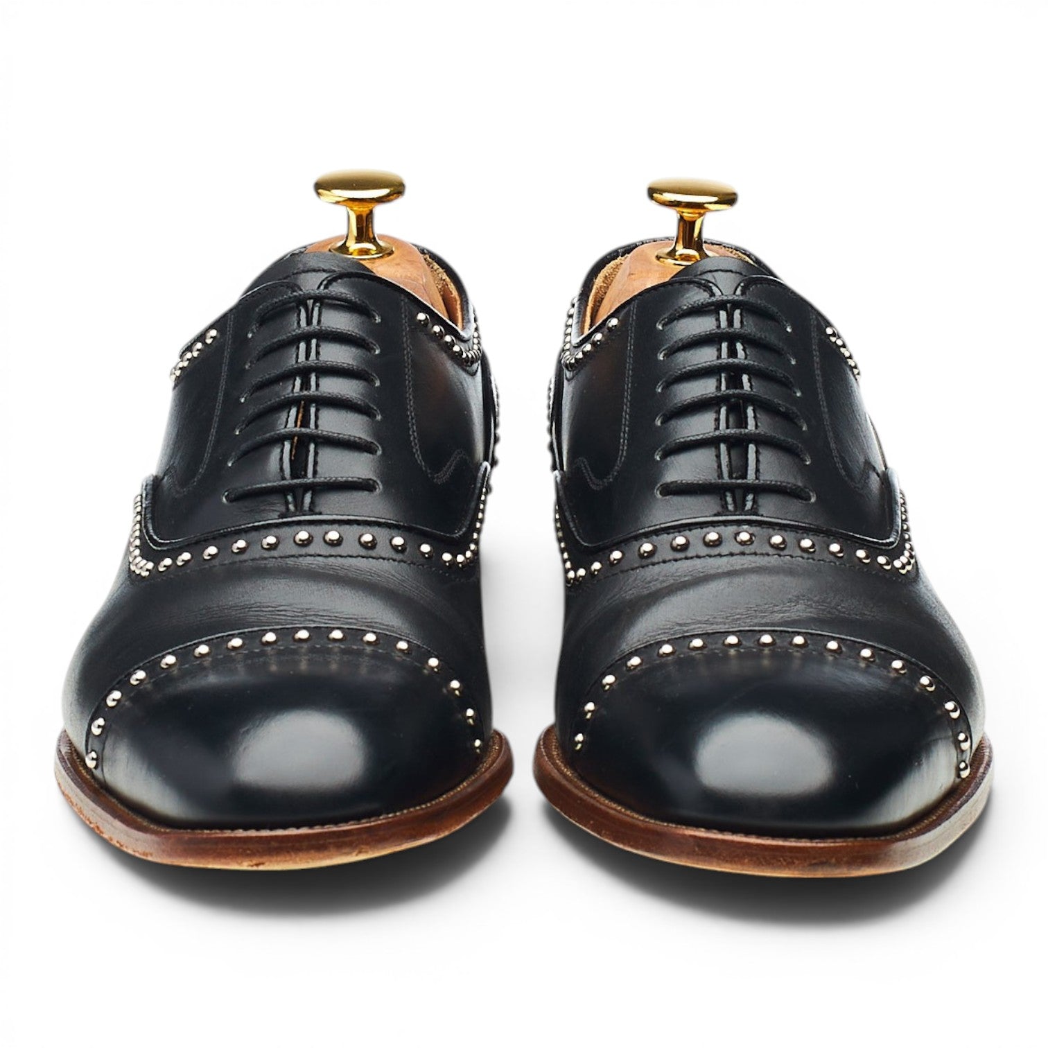 Church's Anna Met. 2 oxford cuir noir pointure UK 6,5 clouté