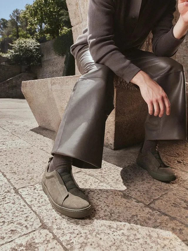 Toni Pons Dorca baskets homme nubuck lacets