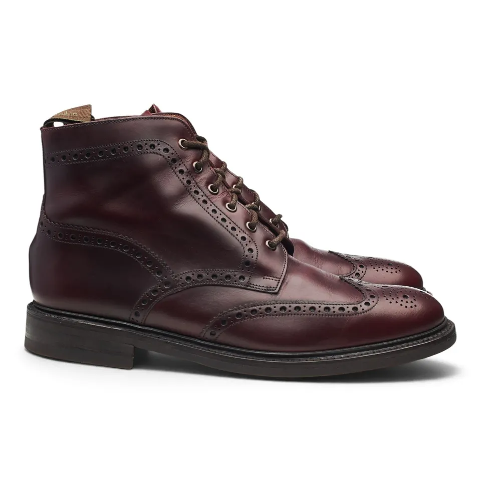 Loake 1880 Bedale bottines brogues cuir bordeaux UK 11