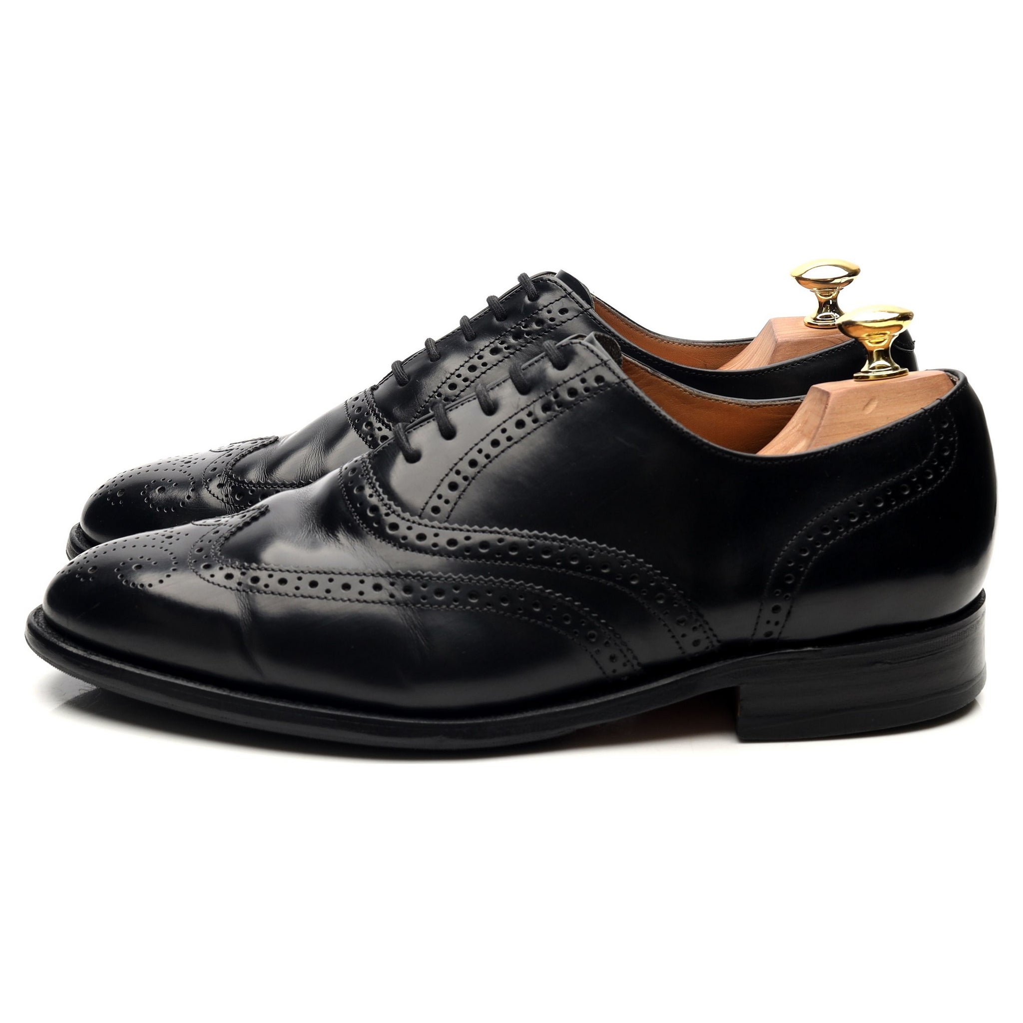 Barker Albert derby cuir noir large 8 UK