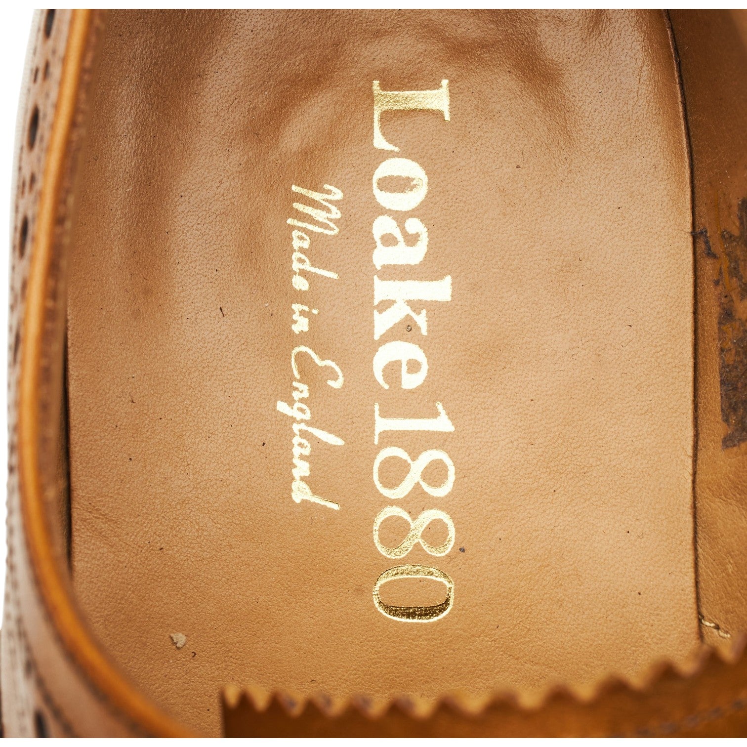 Loake 1880 Ashby derbies cuir marron pointure UK 8