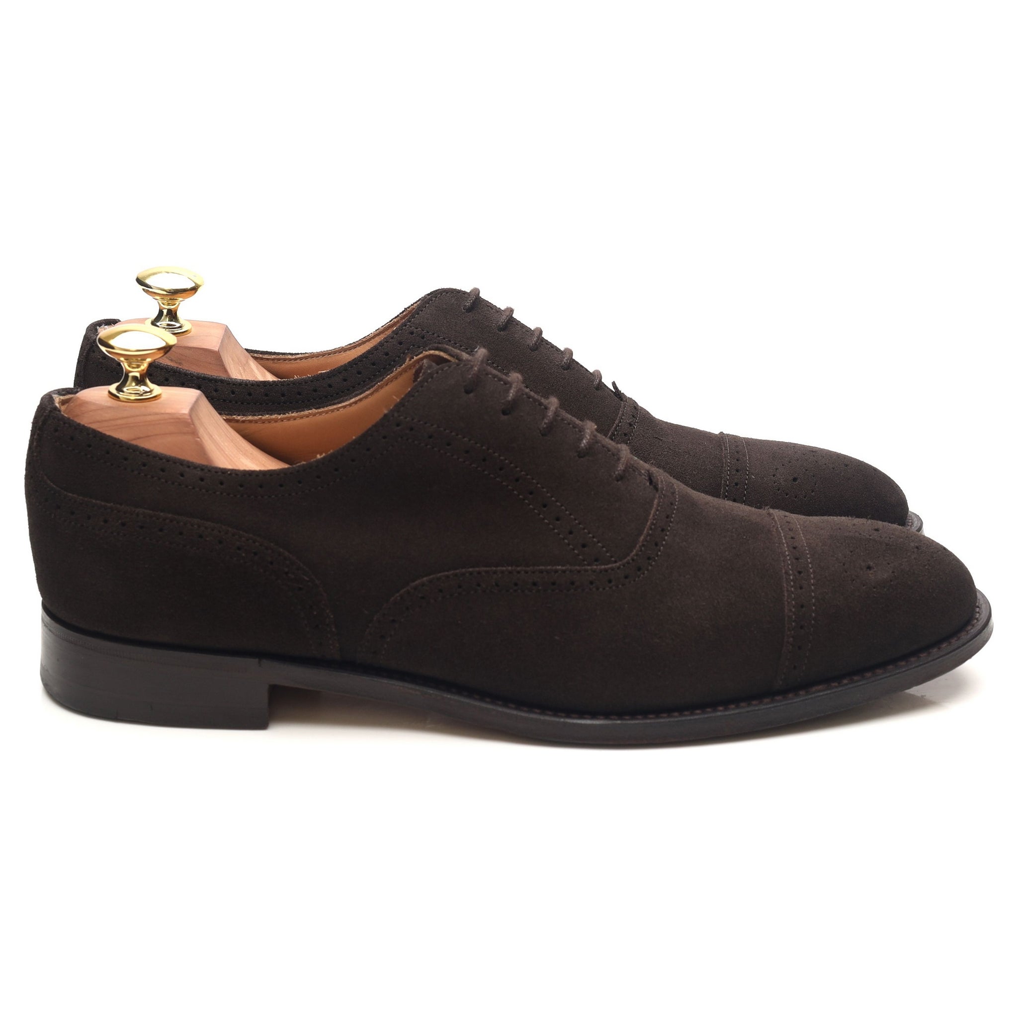 Shipton & Heneage Harris oxford daim marron UK 8.5