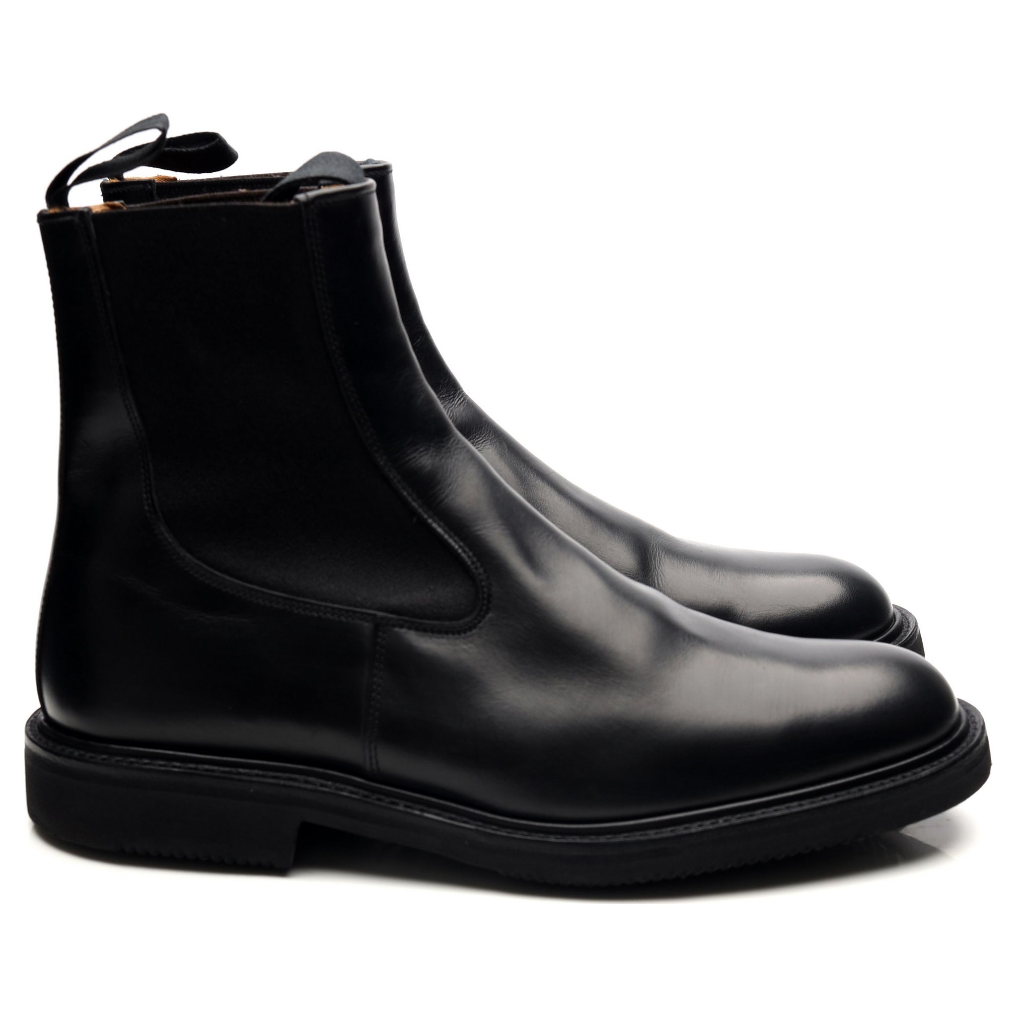 Tricker's Stephen bottes chelsea cuir noir UK 9