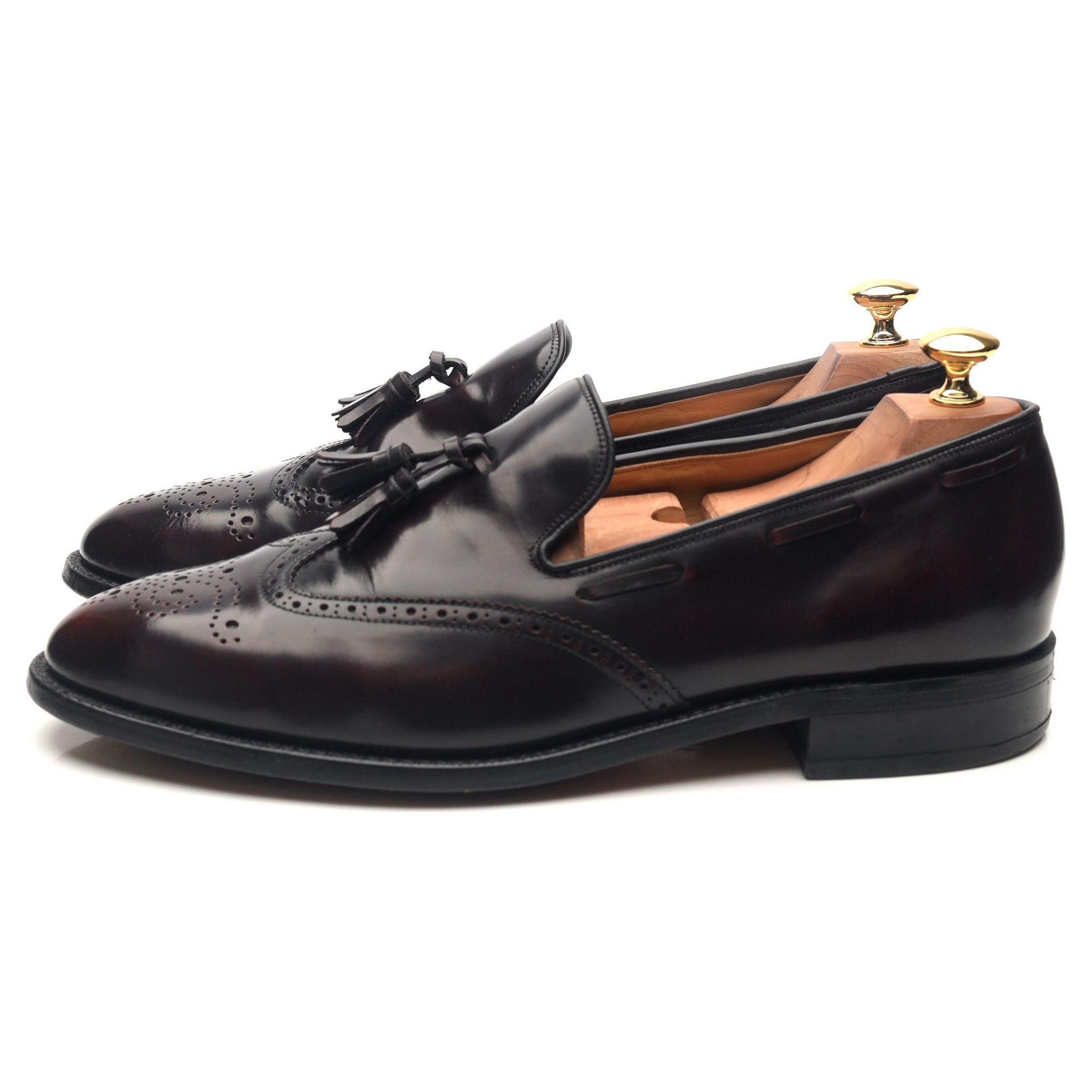 Barker Clive mocassins cuir bordeaux UK 9.5