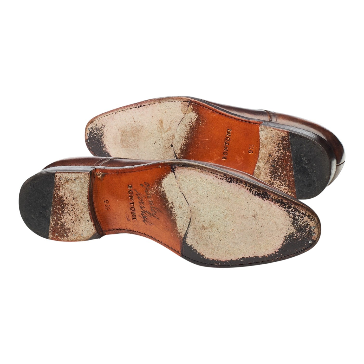 Bontoni Carnera derbys cuir marron foncé UK 9.5