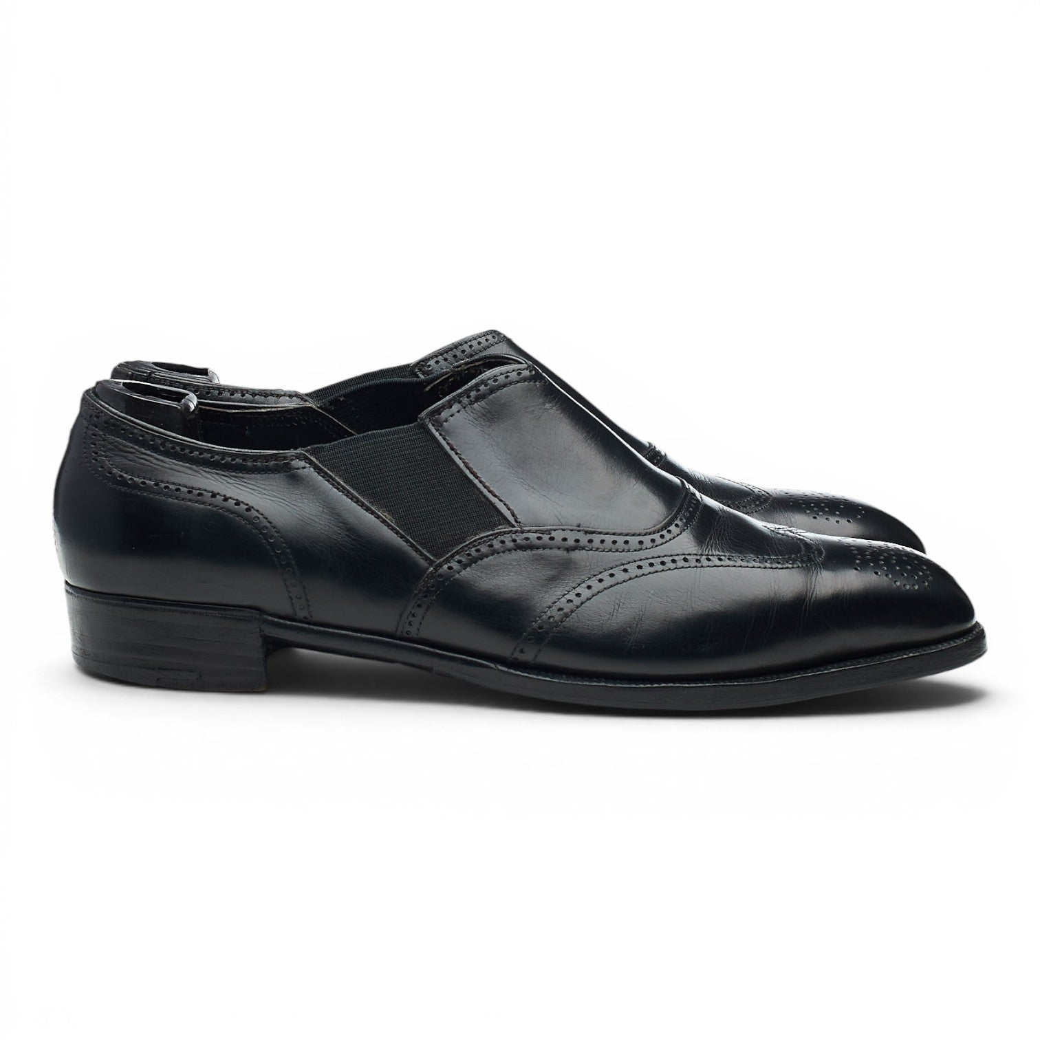 George Cleverley Lazyman mocassin cuir noir UK 6,5
