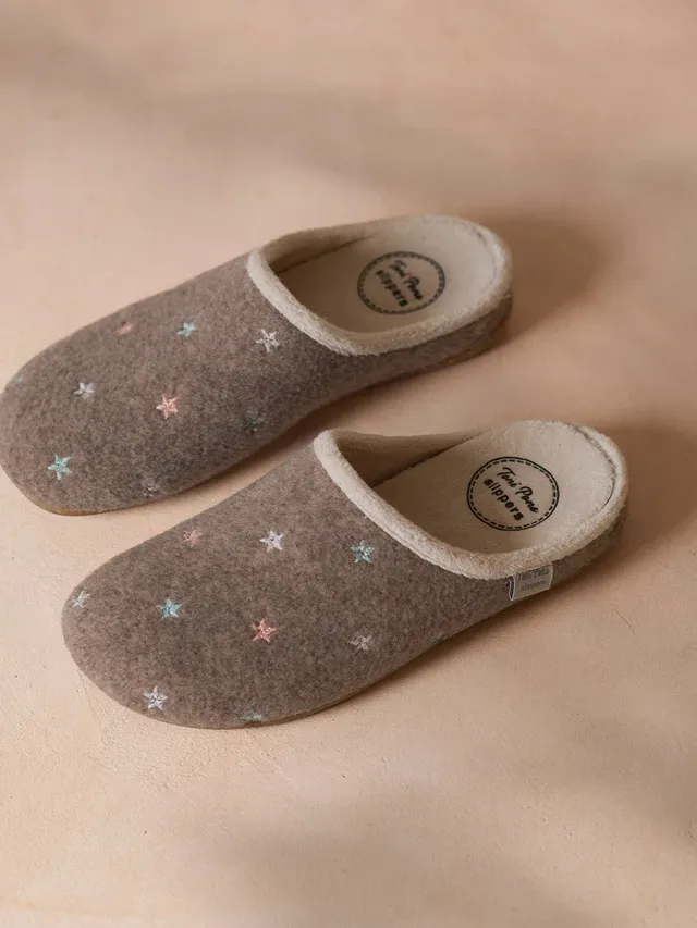 Toni Pons Mona-FT chausson femme feutrine etoiles