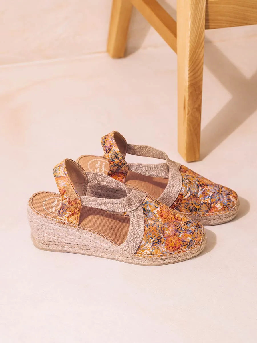 Toni Pons Telva-ll espadrille cuir imprimé 6 cm