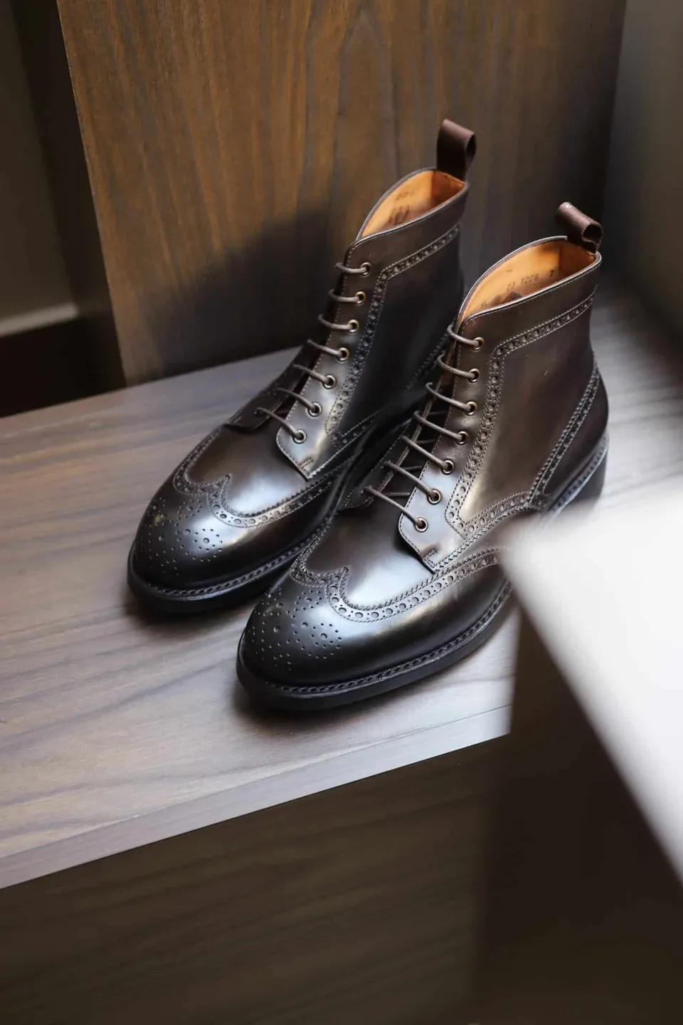 Malfroid Brogue-Master boots cuir semelle Dainite