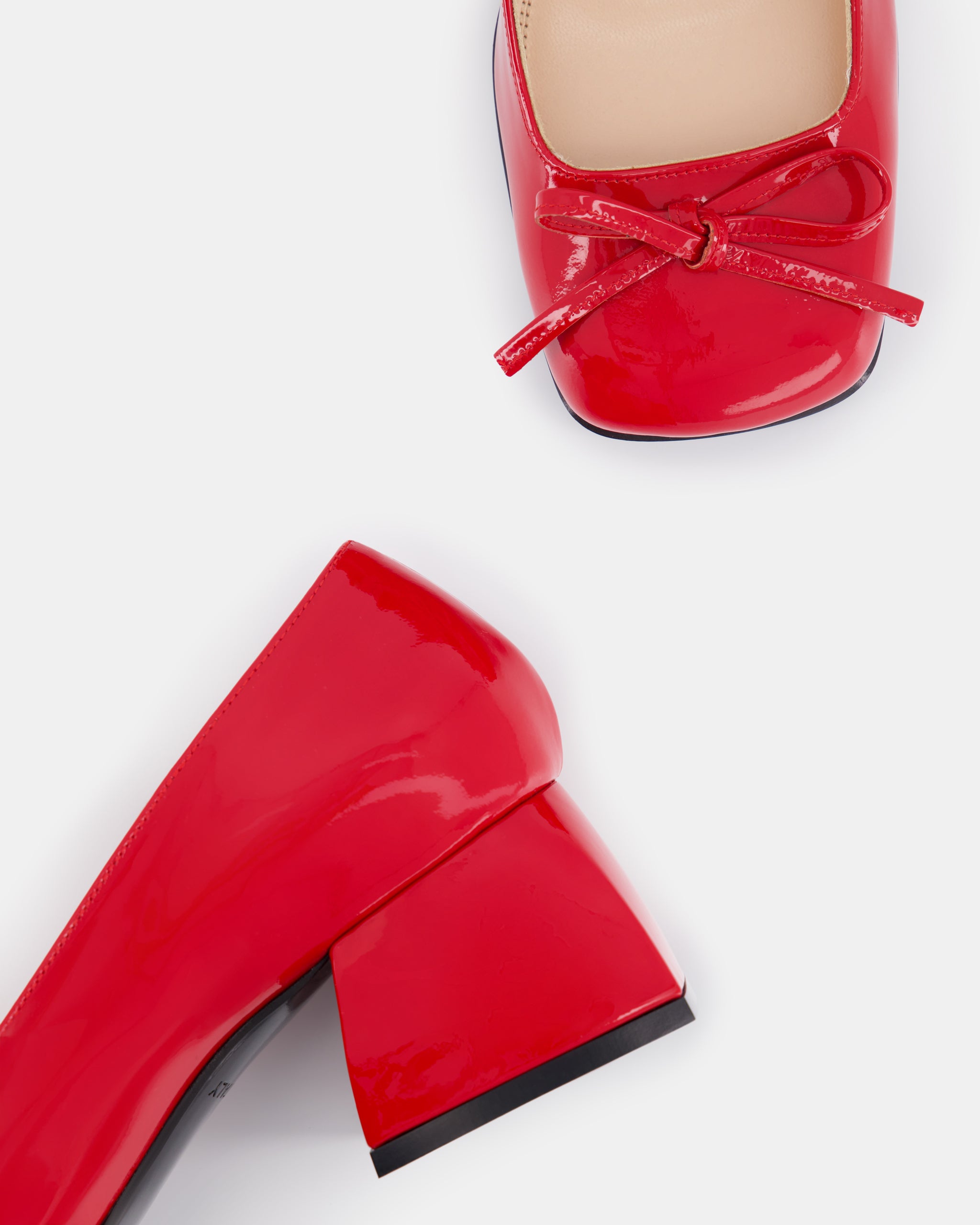 Nodaleto Bulla Node 50 escarpins rouges verni talon 5 cm