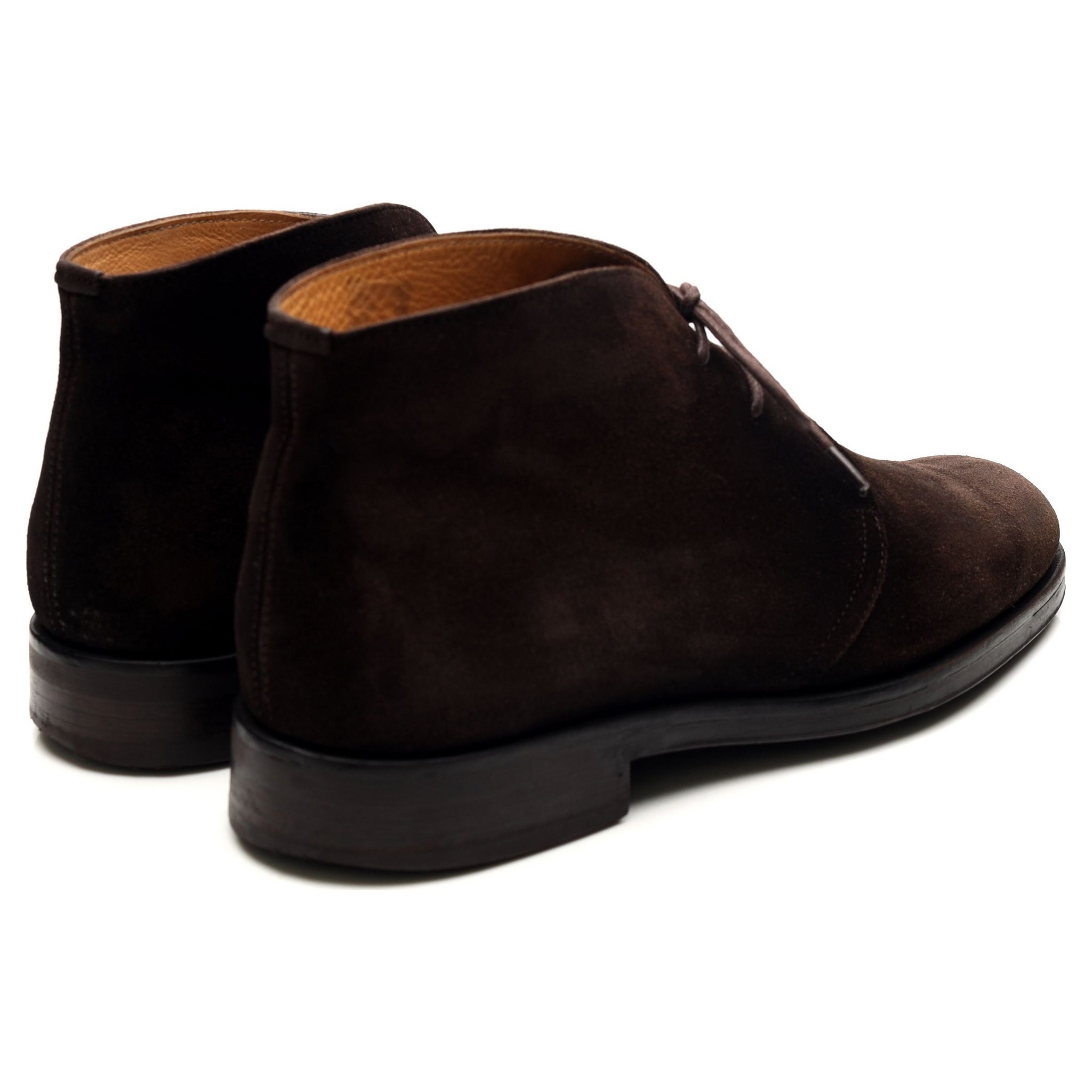 John White Augusta bottines UK 10 daim marron chukka