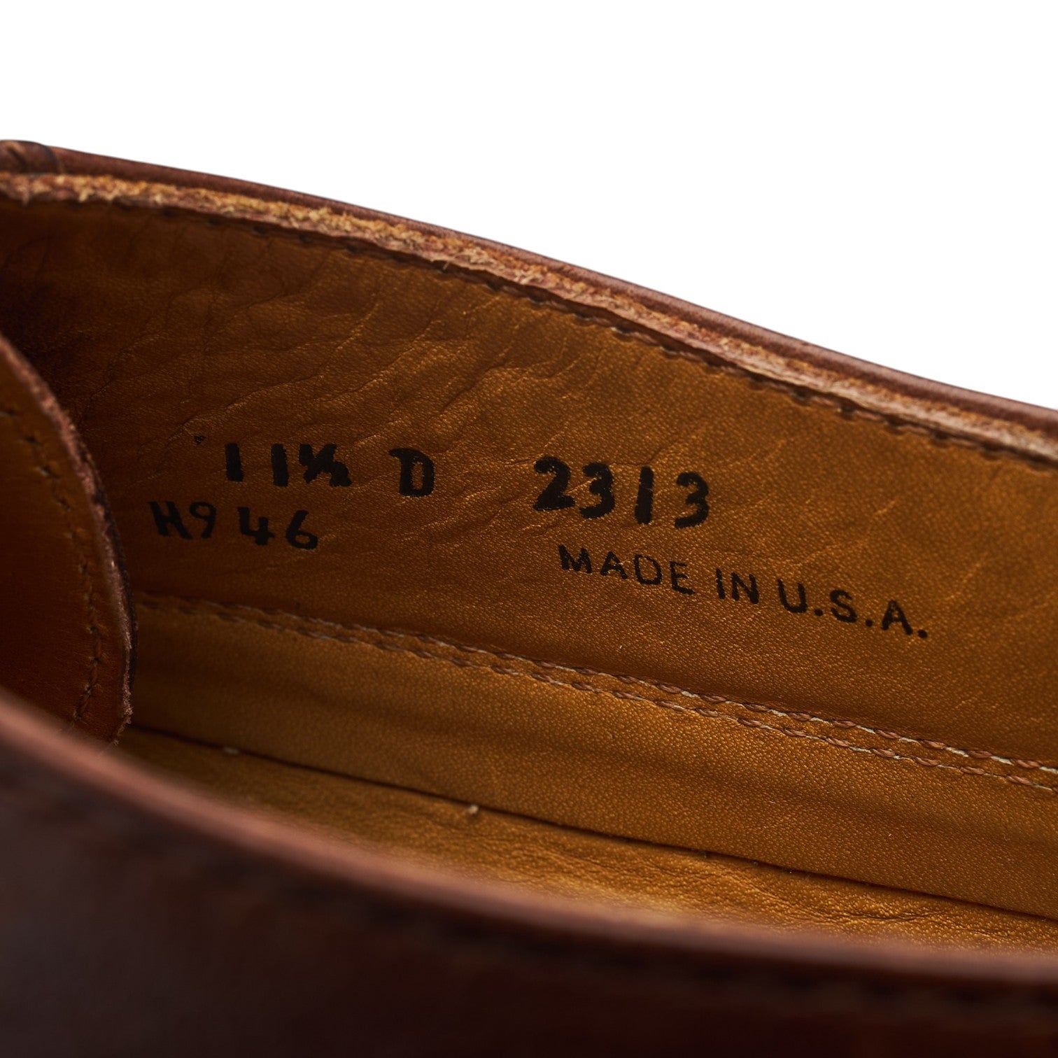 Alden H946 derbies cuir marron pointure UK 10,5