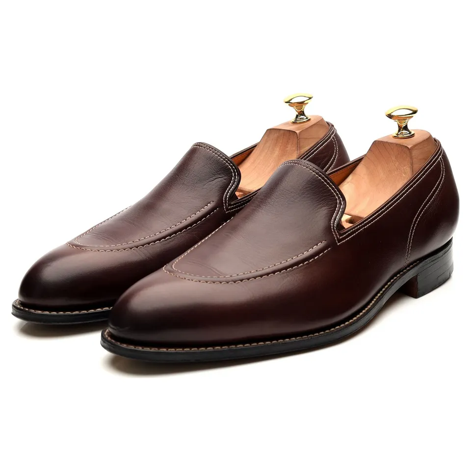 John Lobb Bahamas mocassins cuir marron 10 UK