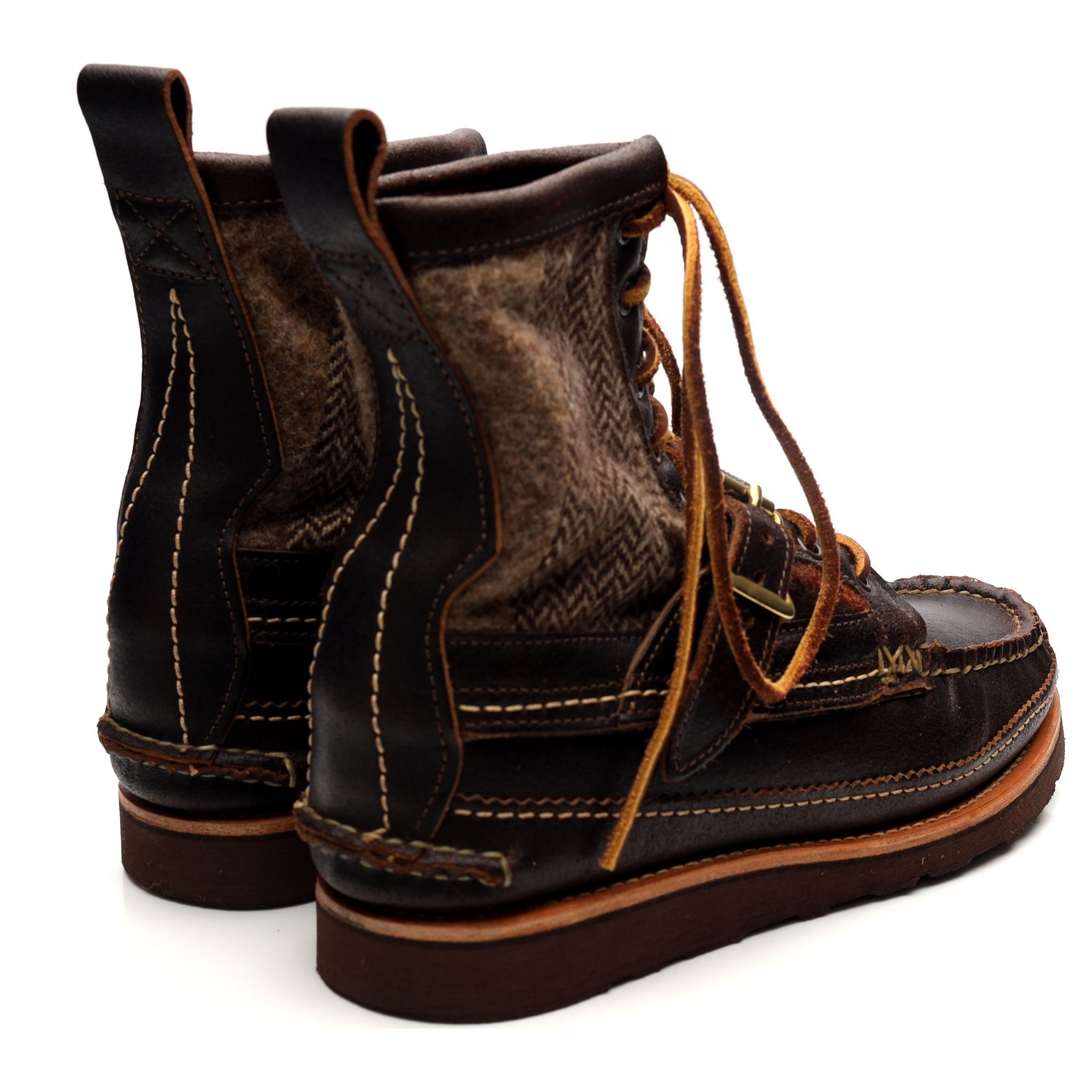 Yuketen Maine Guide bottes cuir marron pointure UK 7