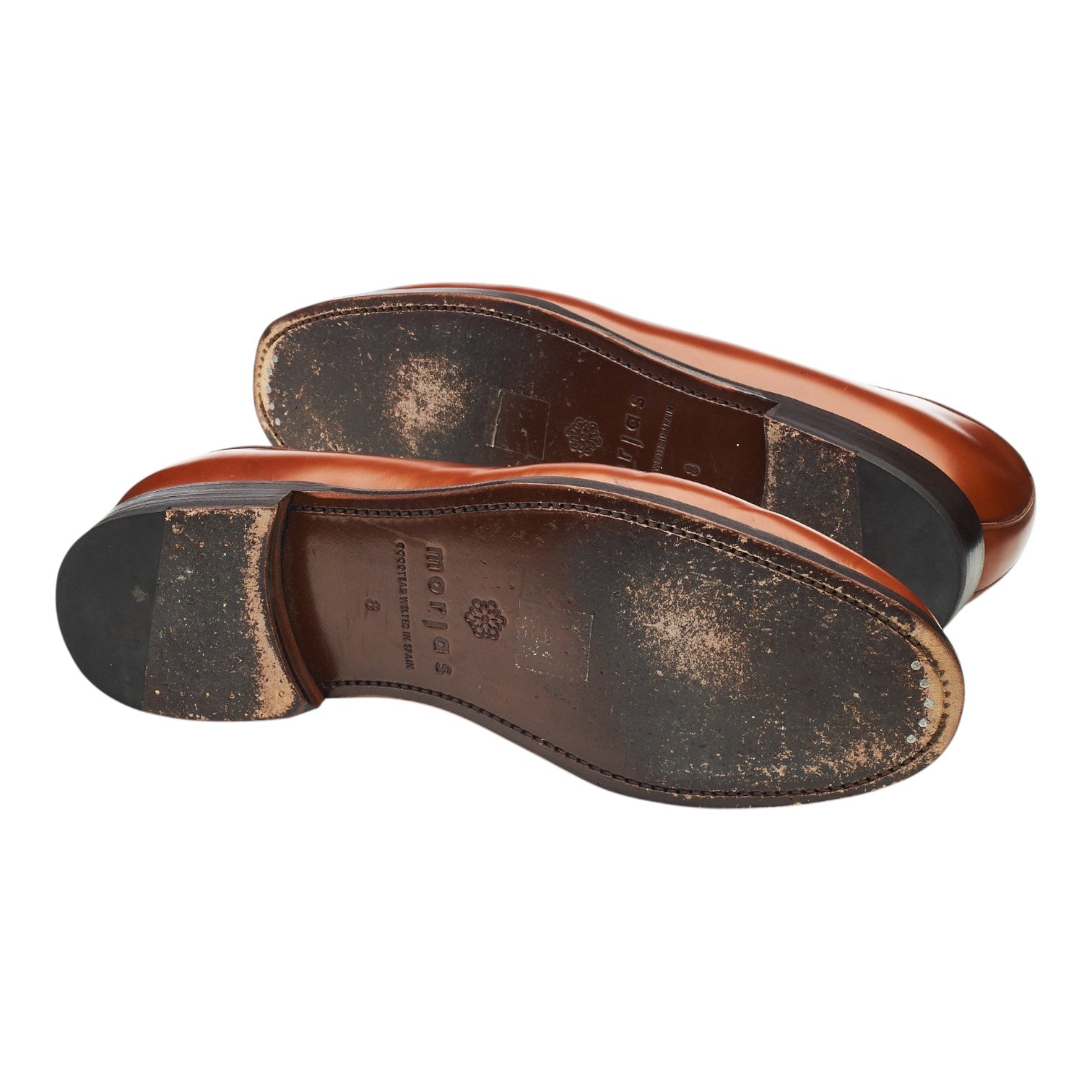 Morjas mocassins cuir marron clair homme UK 8