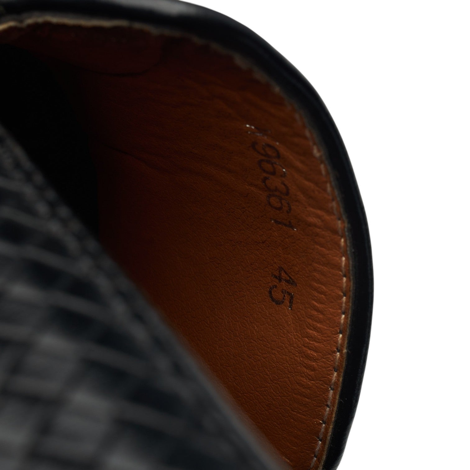Berluti mocassins cuir tressé noir pointure UK 11