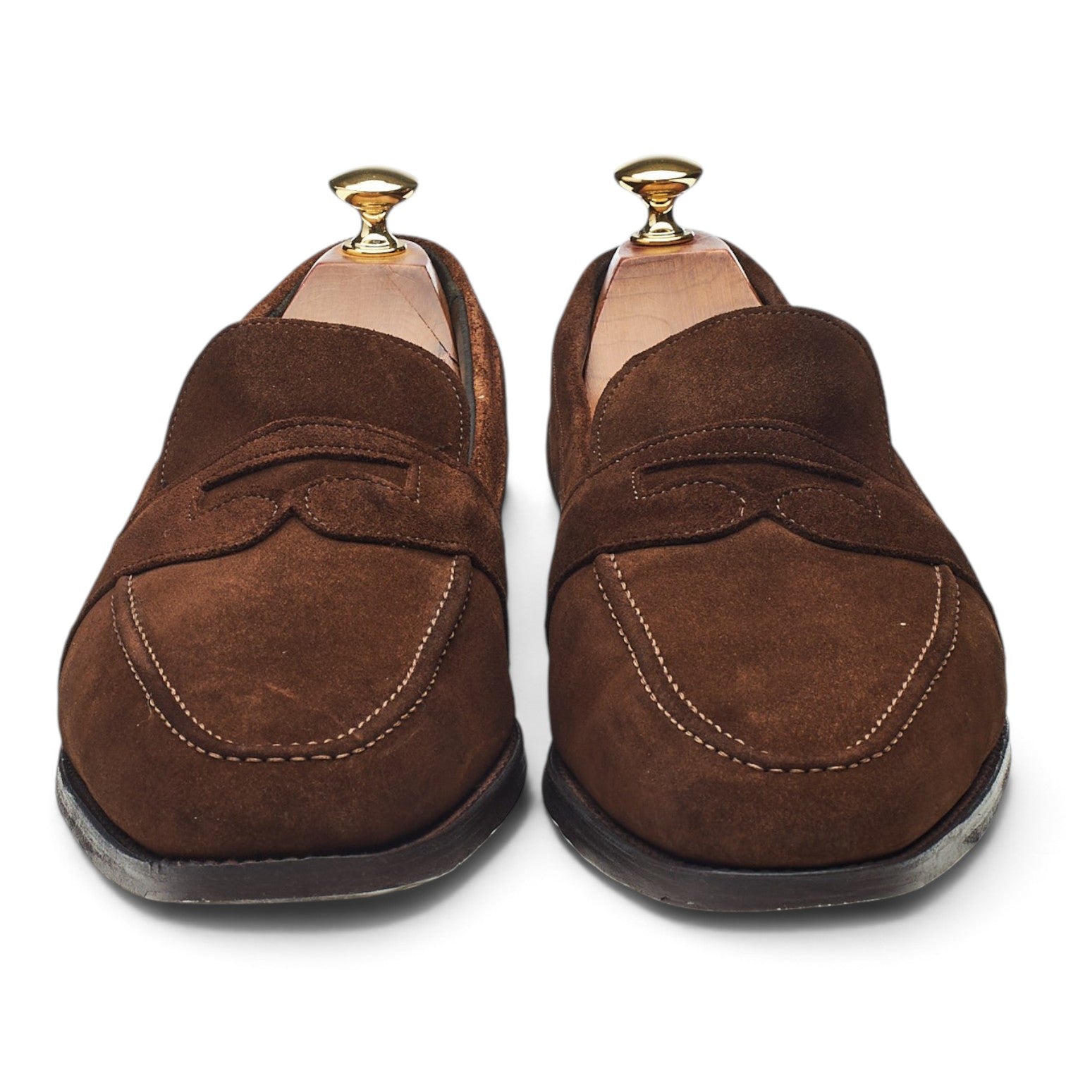 Gieves & Hawkes mocassins marron foncé UK 9 suède