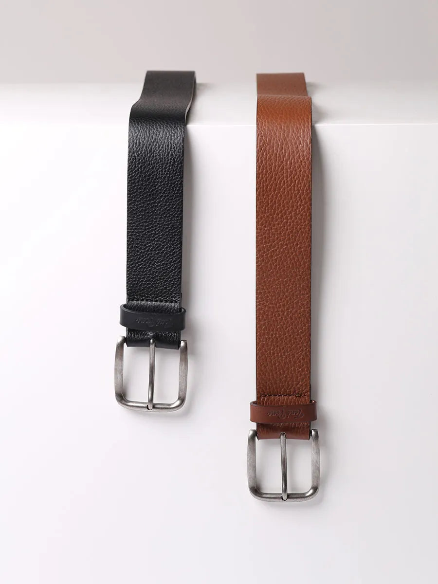 Toni Pons Elias ceinture cuir homme boucle argent