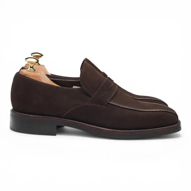 Shipton & Heneage Seville mocassin suède marron UK 6,5