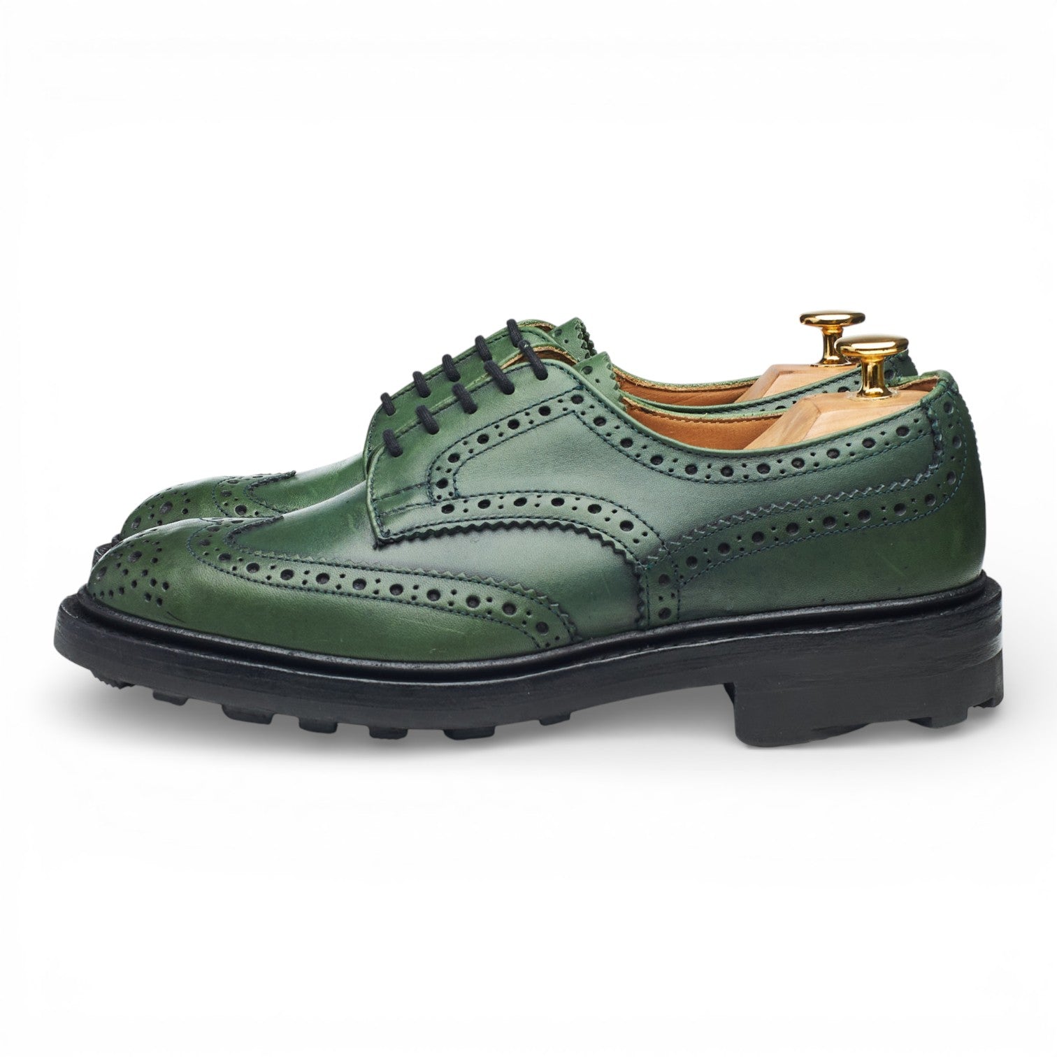 Tricker's Durham derbies cuir vert pointure UK 6