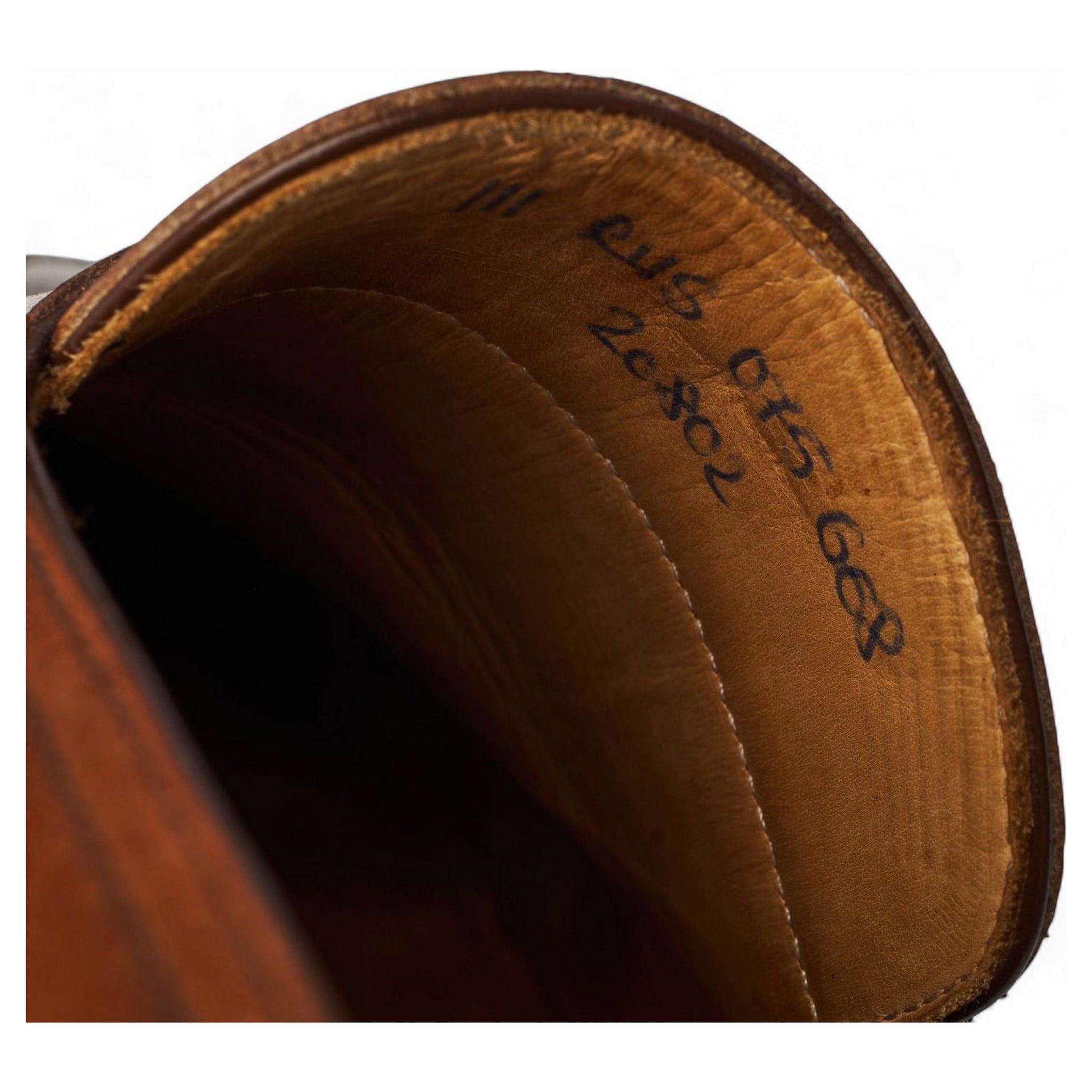 Saint Crispin's 111 mocassin cuir grain russe UK 9.5