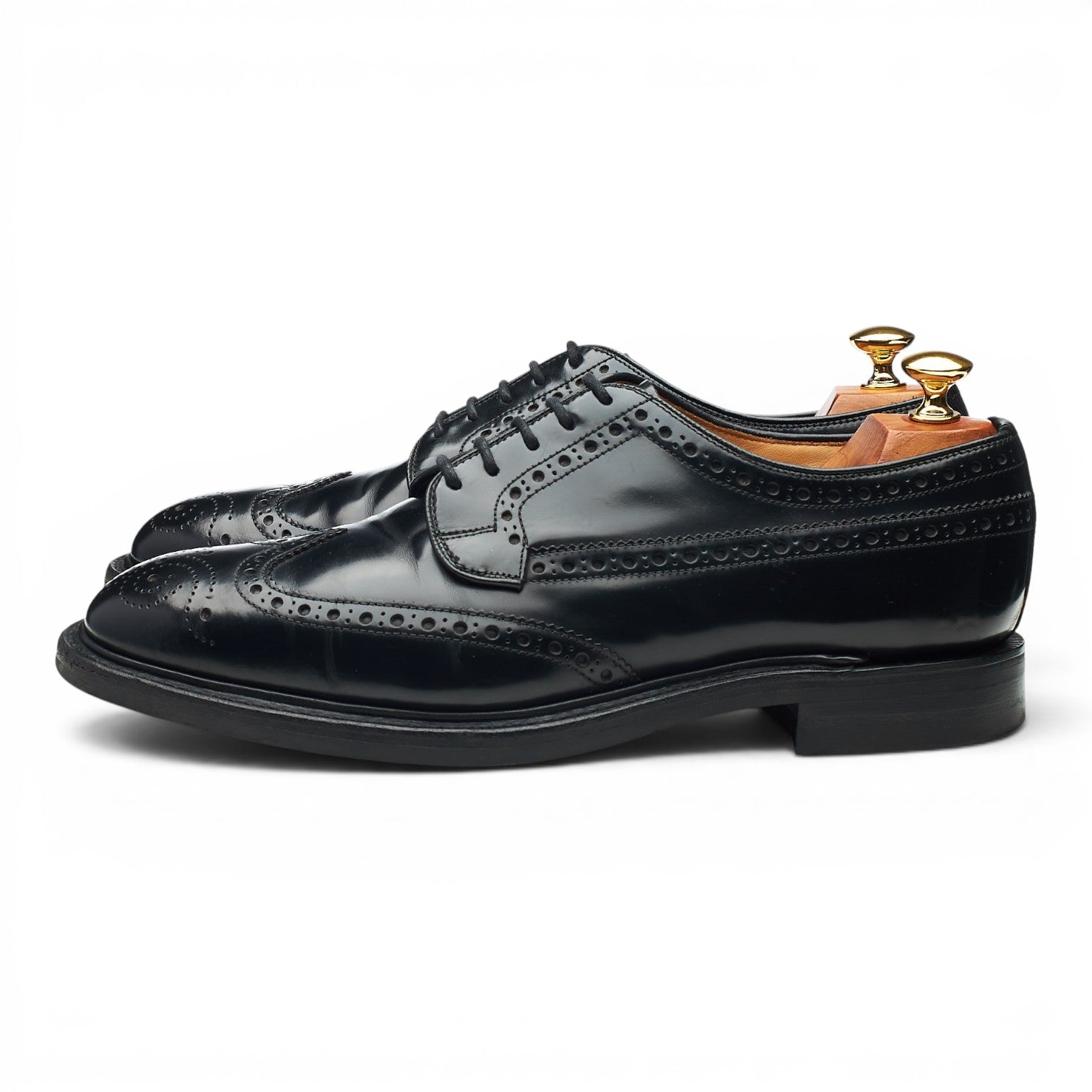 Loake Braemar derby brogue cuir noir 9 UK