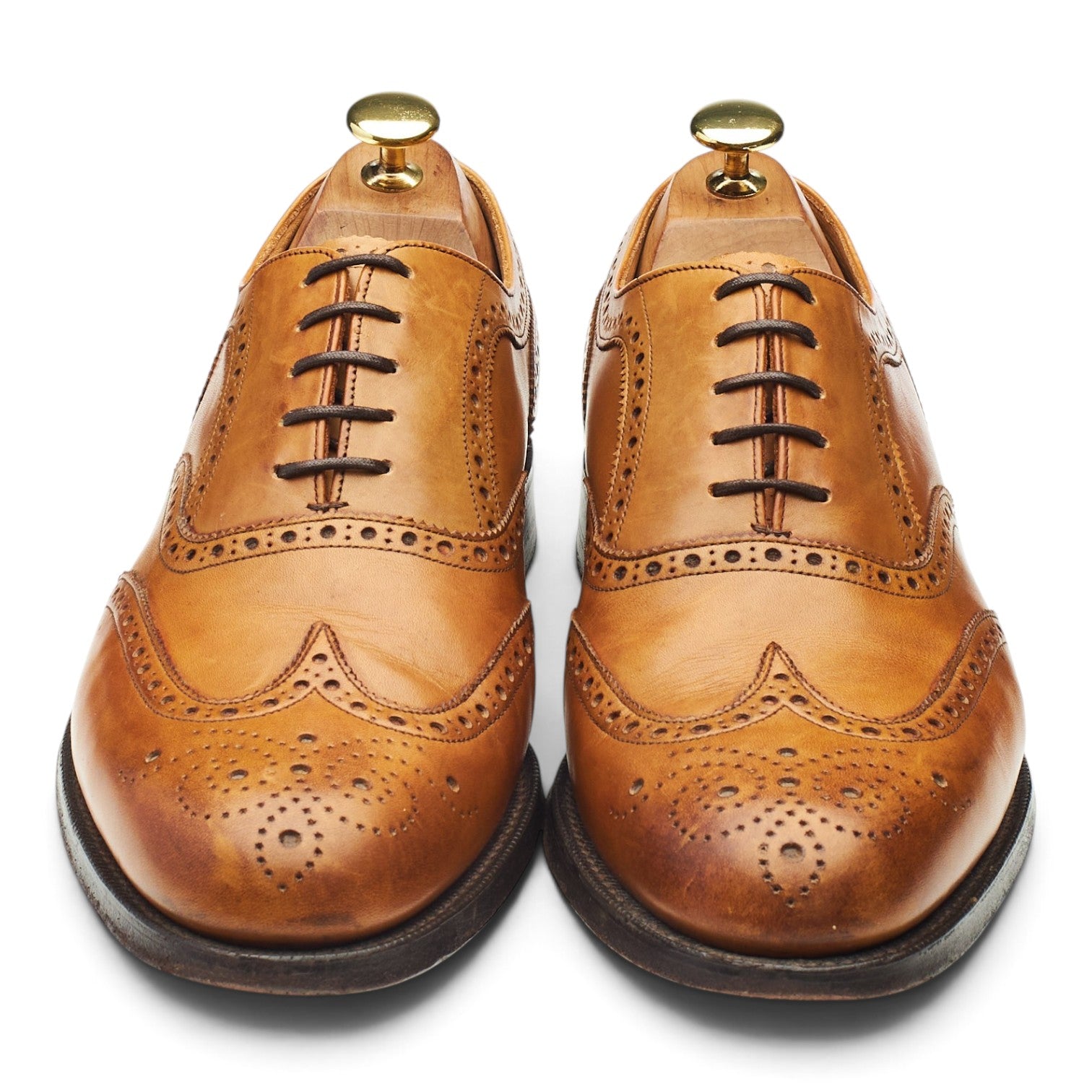Cheaney Gilmour richelieu brogue cuir tan pointure UK 8