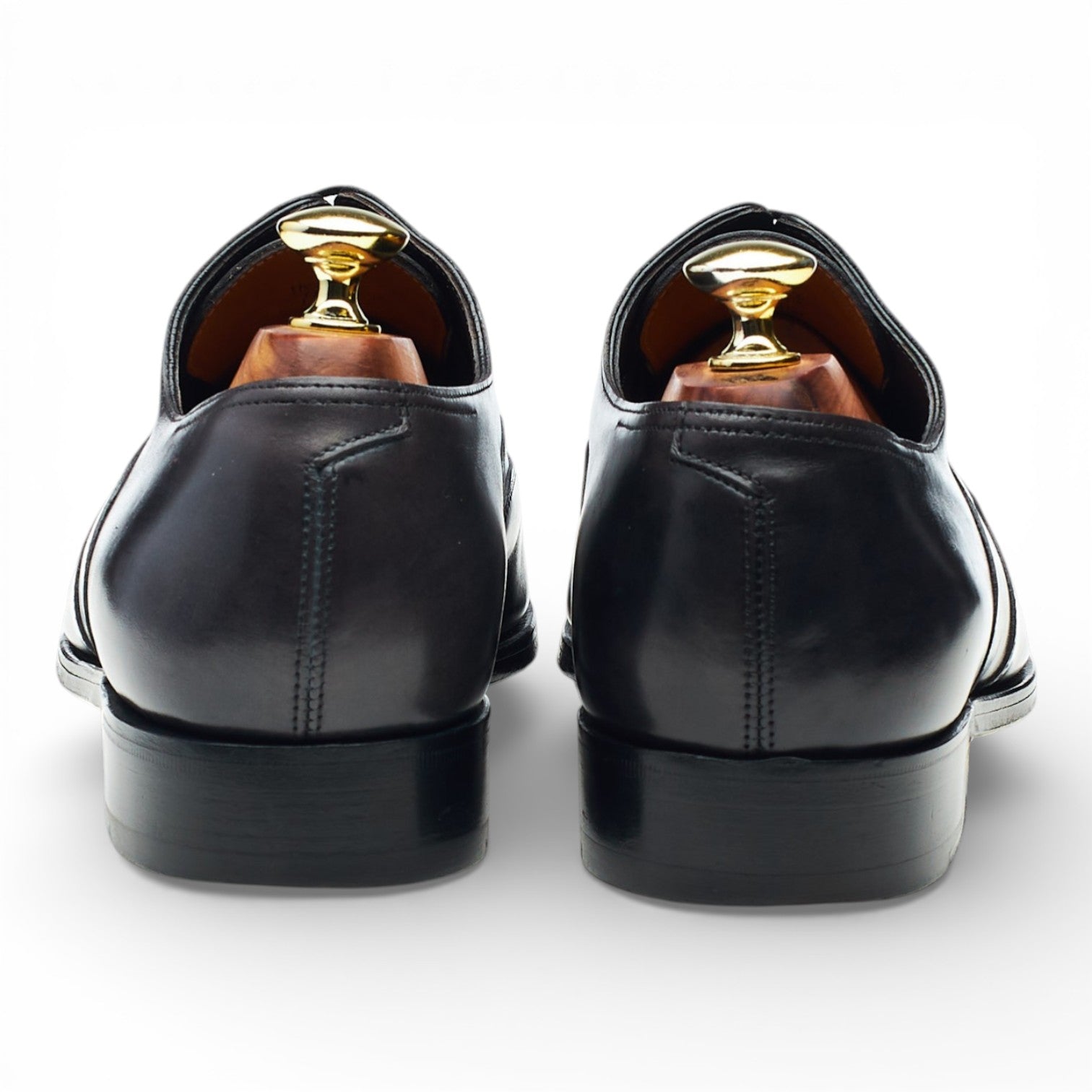 Hermès Hector richelieu cuir gris foncé pointure UK 7