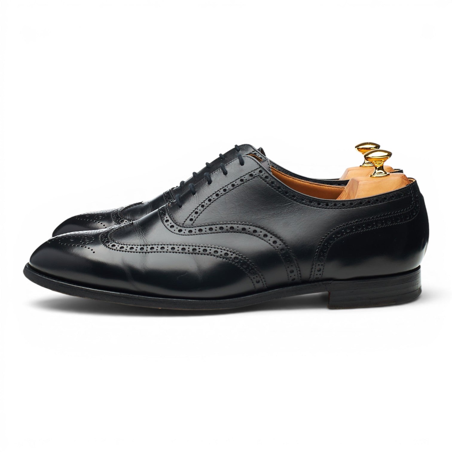 Gordon Scott Falmouth Richelieu Brogue Cuir Noir UK 12