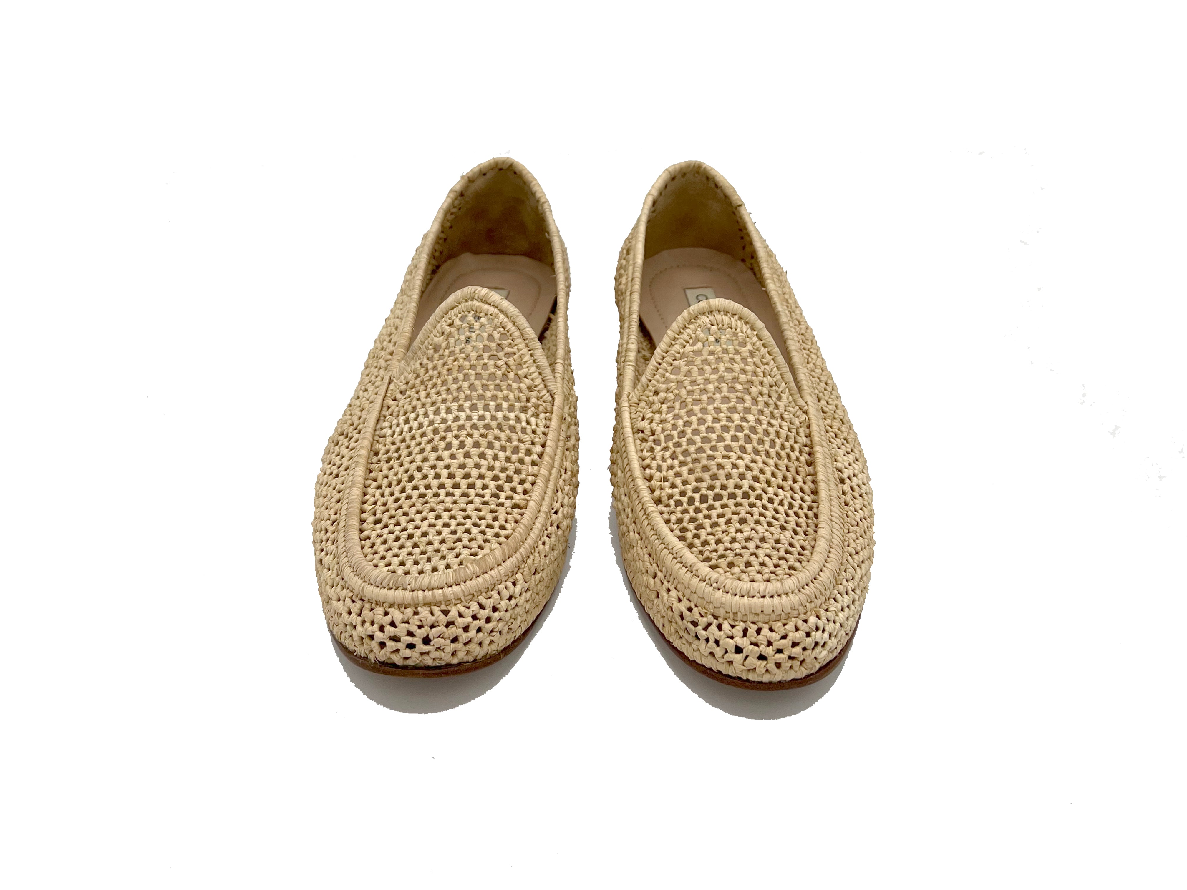 Contre-Allée Sultan mocassin femme raphia naturel