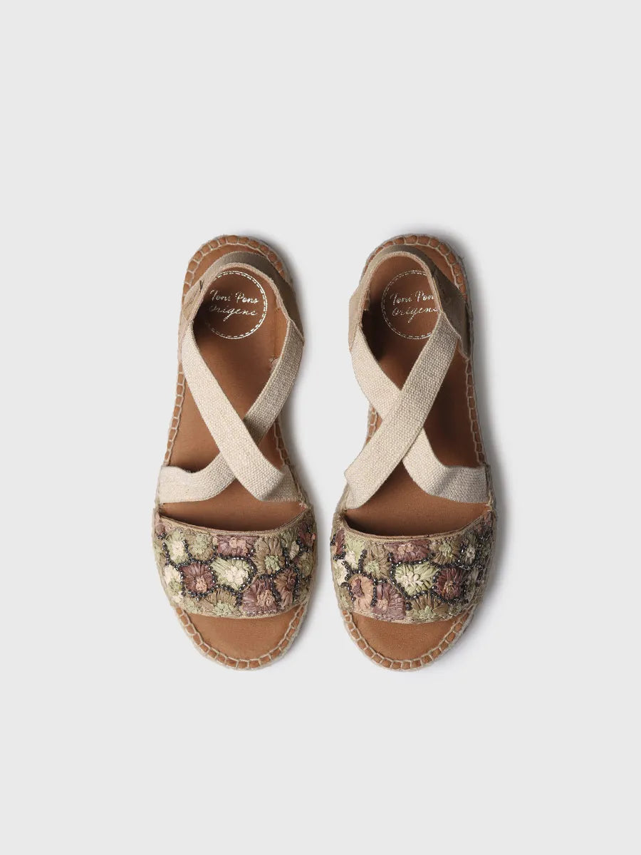 Toni Pons Eider-FS espadrille raphia multicolore