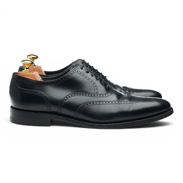 Loake 1880 Savoy derbies brogues cuir noir UK 7