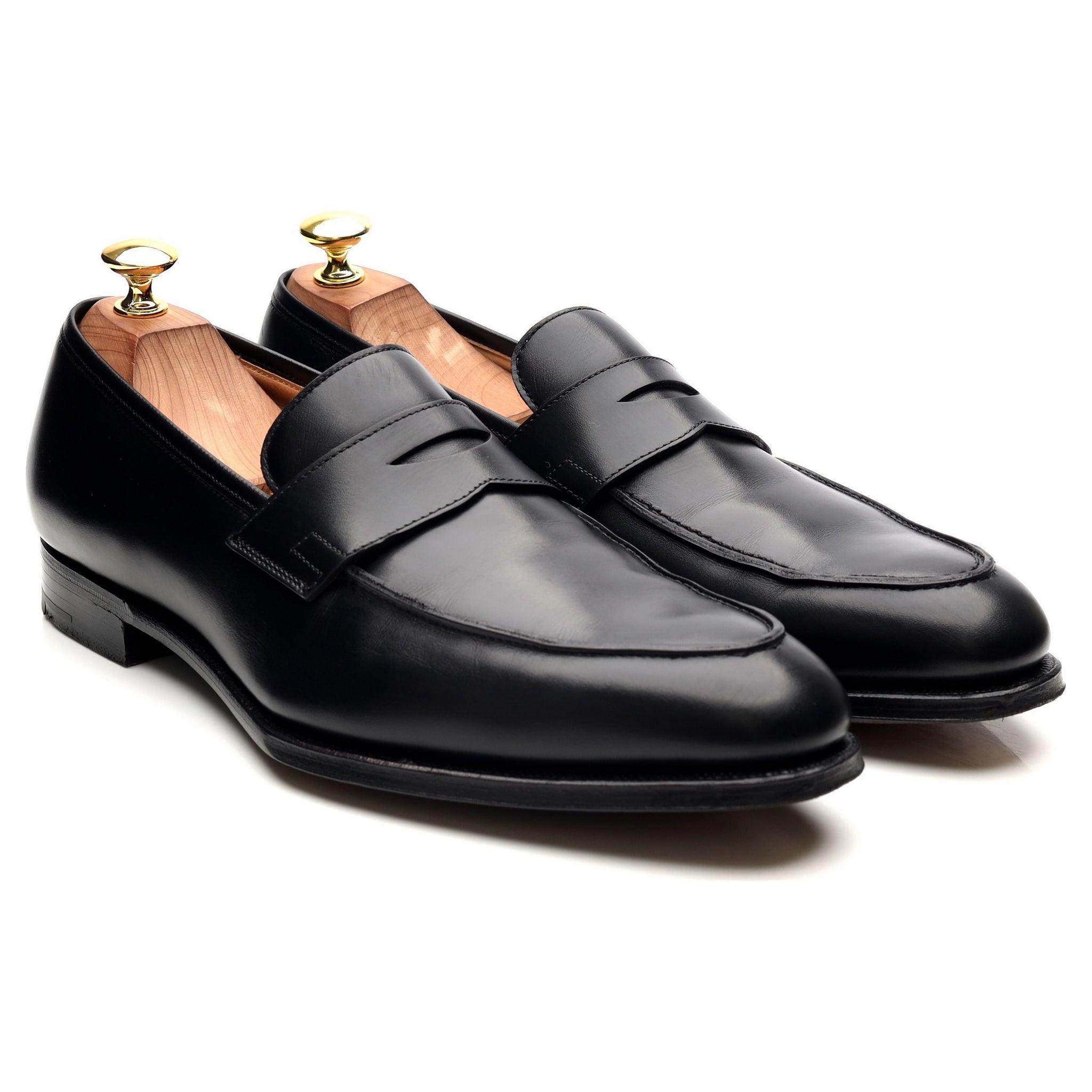 Crockett & Jones Crawford mocassins cuir noir UK 8,5