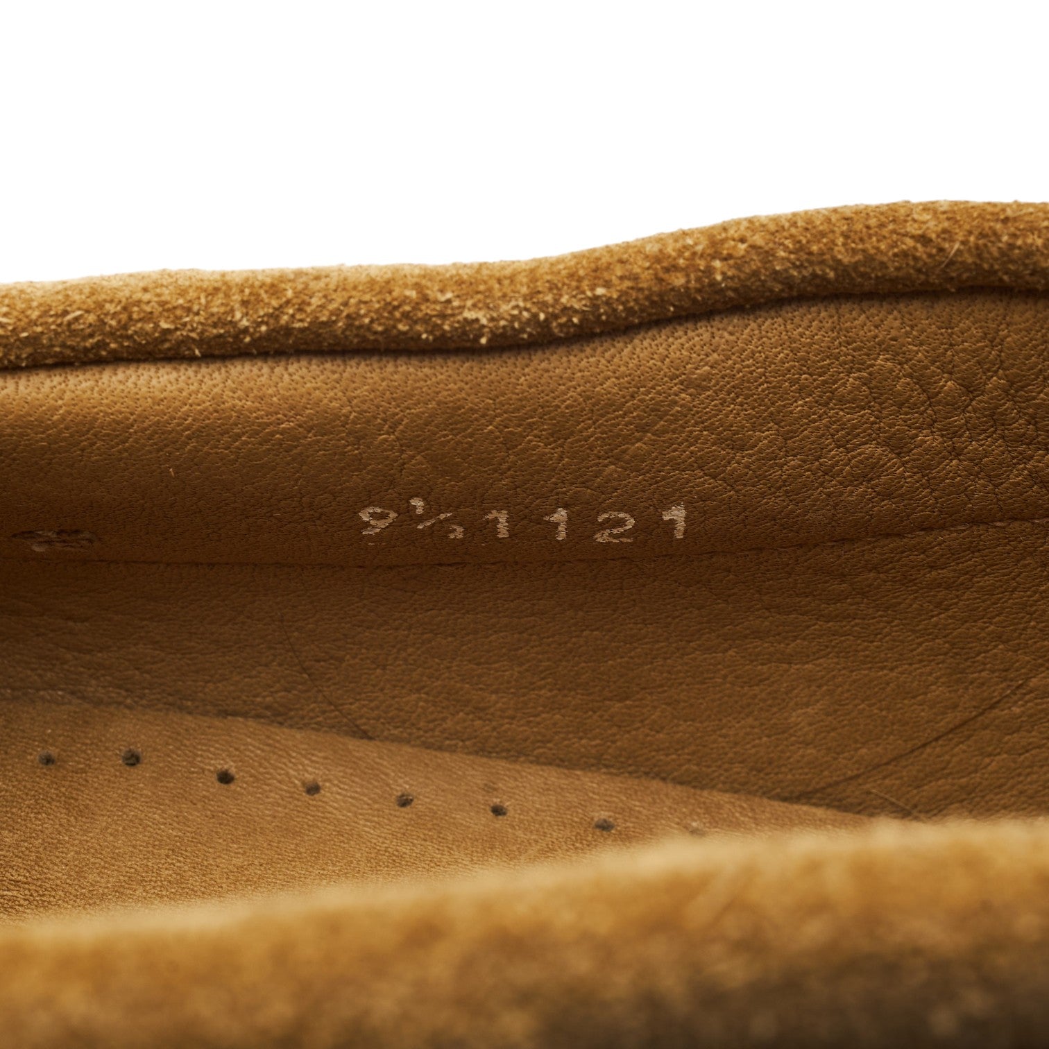 Paraboot Barth chaussures bateau suède beige UK 9.5
