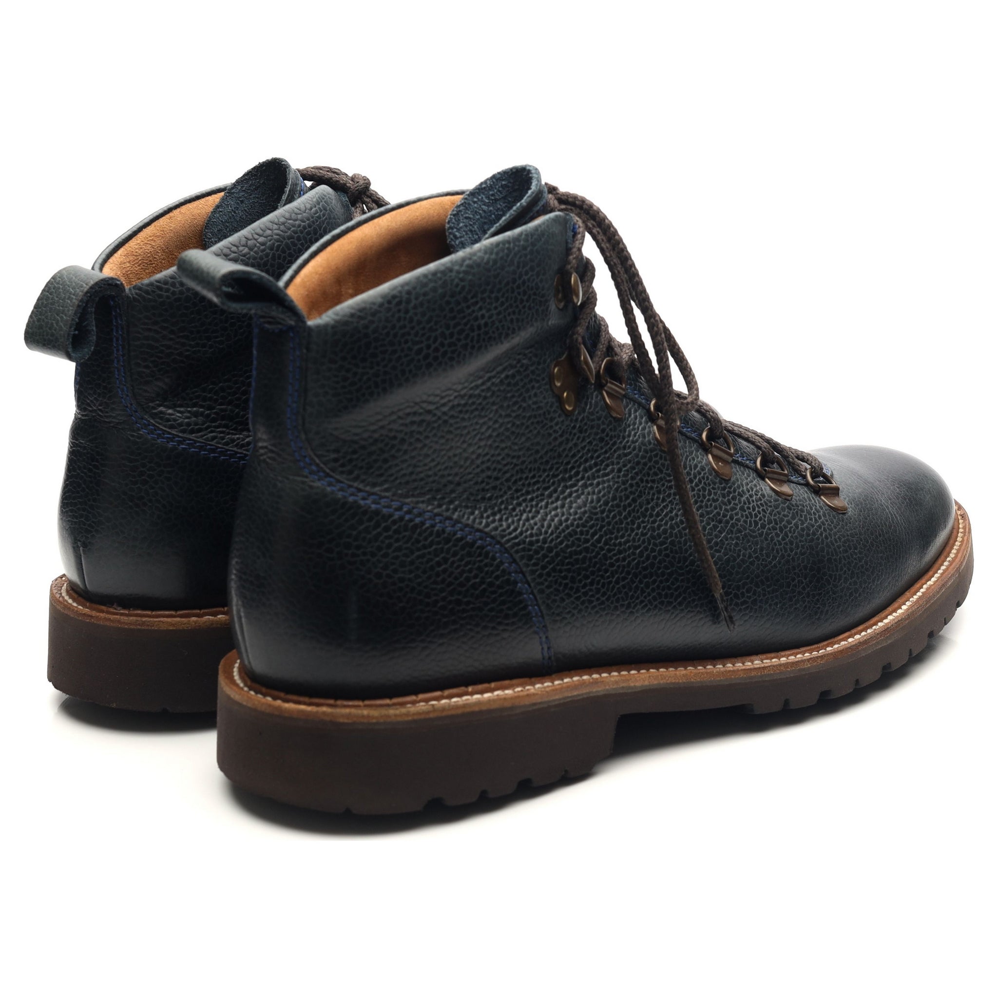 Barker Glencoe boots cuir bleu marine pointure UK 9,5