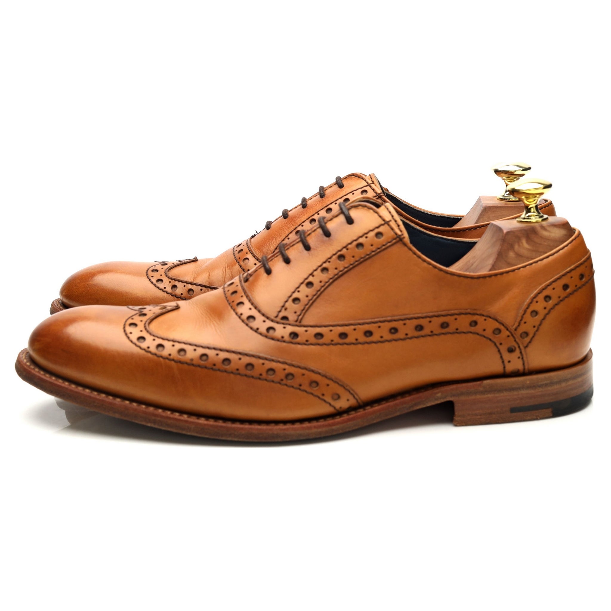Barker Grant richelieu cuir marron clair UK 7