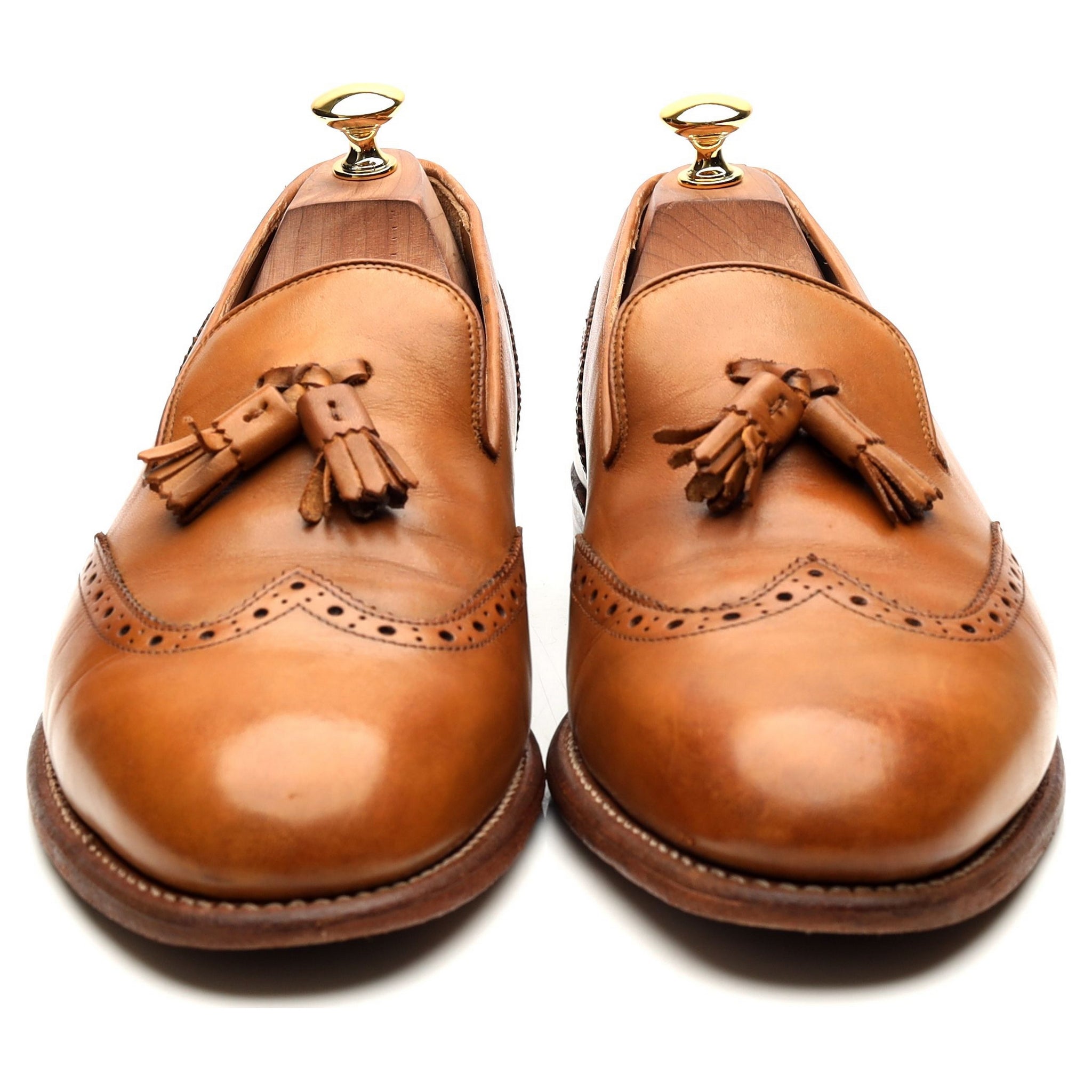 Grenson Monty mocassins glands cuir marron 10.5 UK