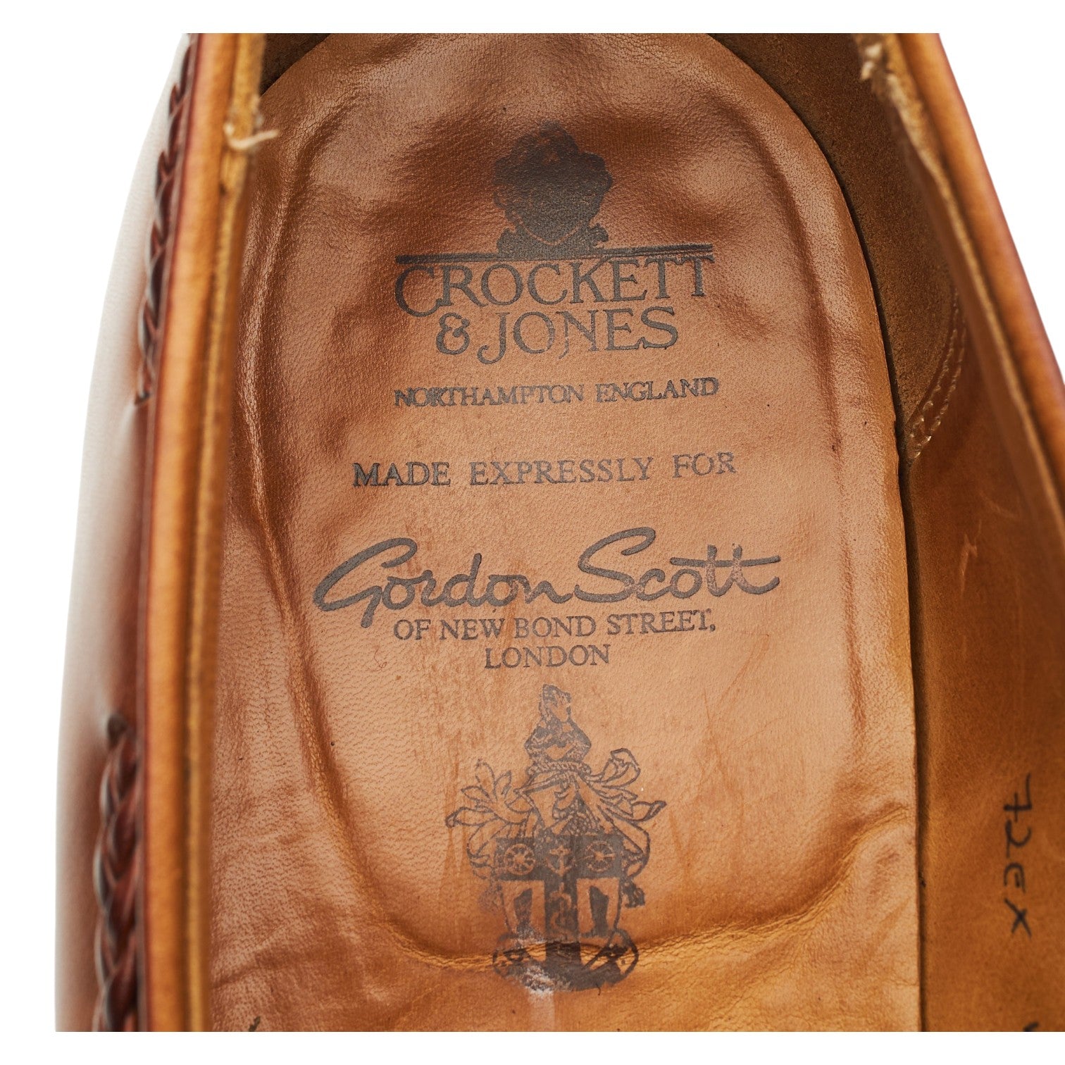 Gordon Scott Millfield mocassins cuir à glands marron UK 11