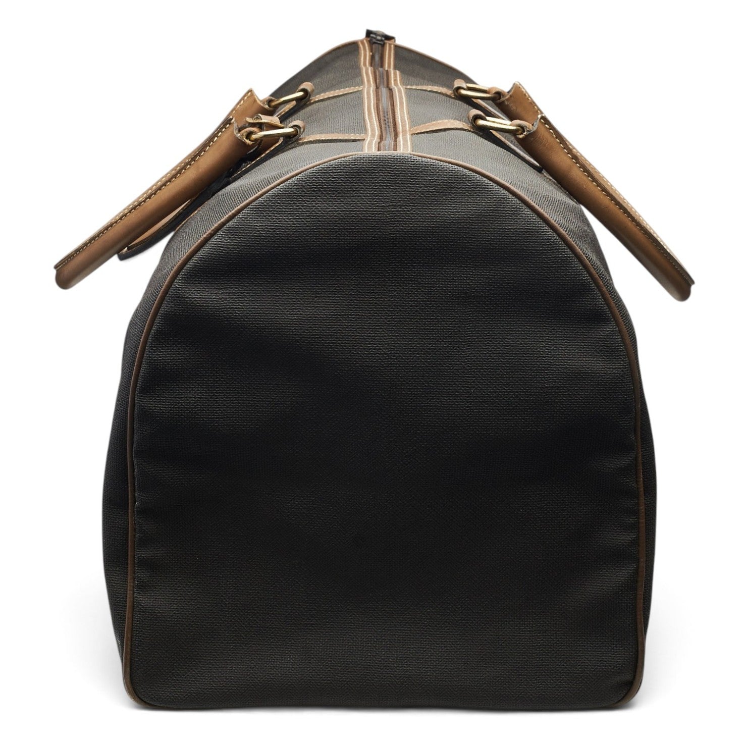 Dunhill sac voyage toile cirée marron grand 59,5 cm