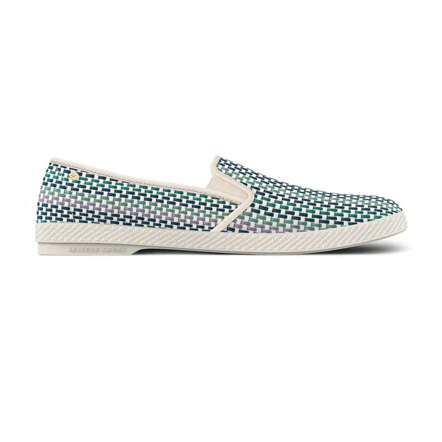 Rivieras Classic Verona espadrilles tissées bleu coton